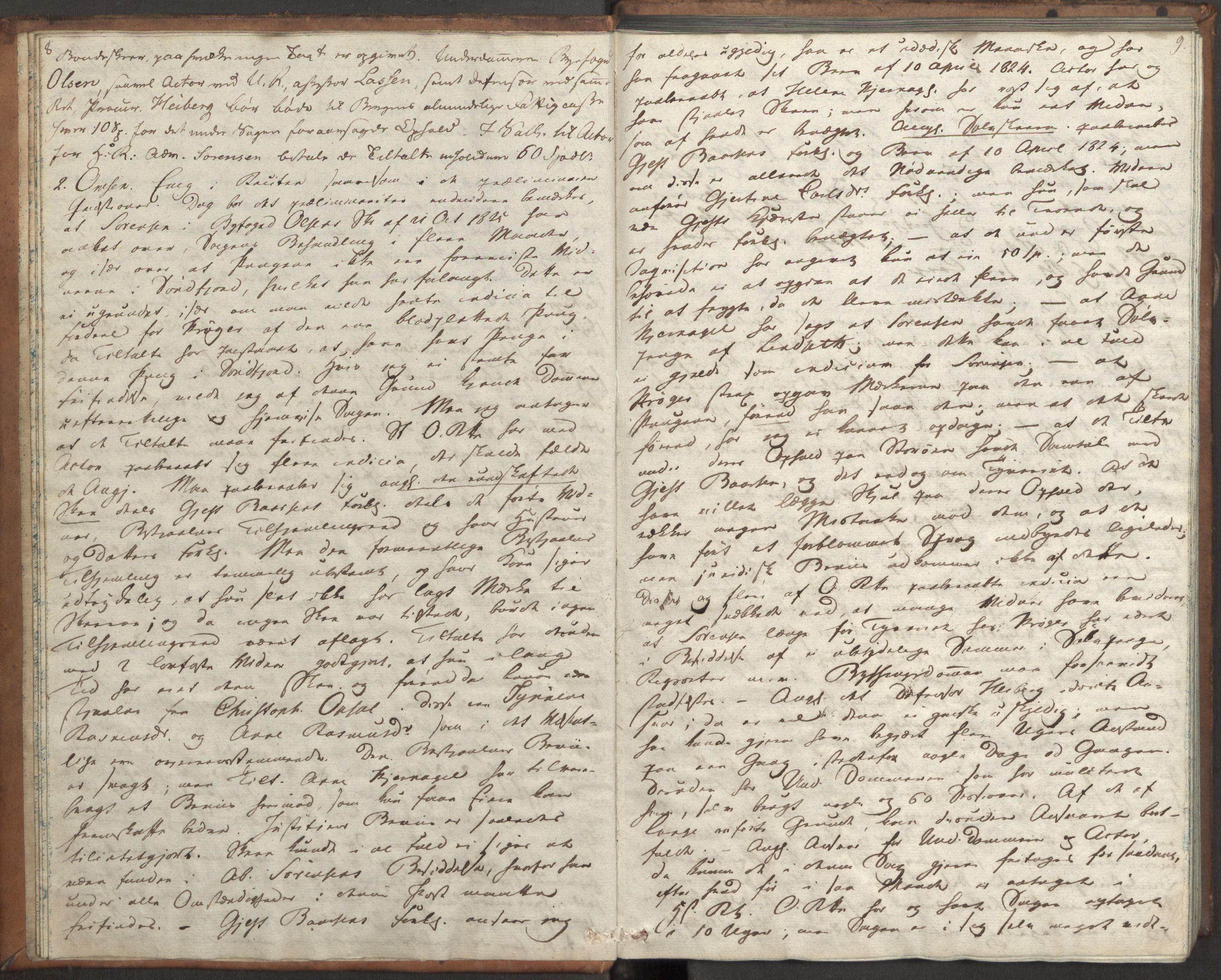 Høyesterett, AV/RA-S-1002/E/Eb/Ebb/L0013/0001: Voteringsprotokoller / Voteringsprotokoll, 1826, s. 8-9