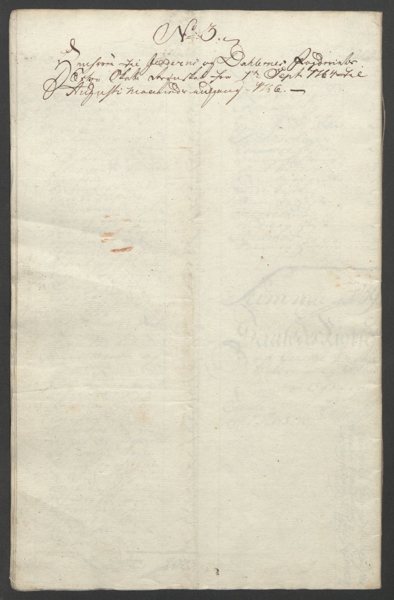 Rentekammeret inntil 1814, Reviderte regnskaper, Fogderegnskap, AV/RA-EA-4092/R46/L2836: Ekstraskatten Jæren og Dalane, 1764-1766, s. 285