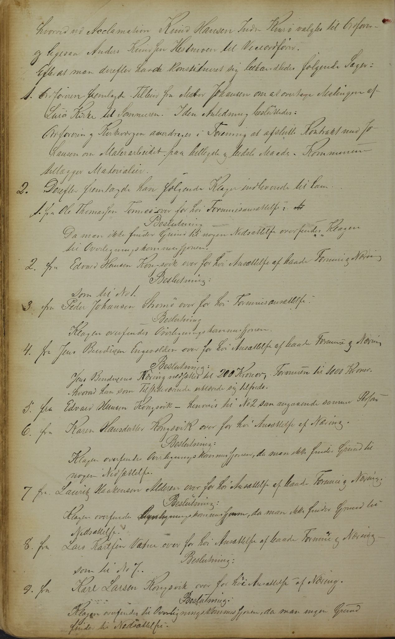 Lurøy kommune. Formannskapet, AIN/K-18340.150/100/L0002: Møtebok, 1873-1898