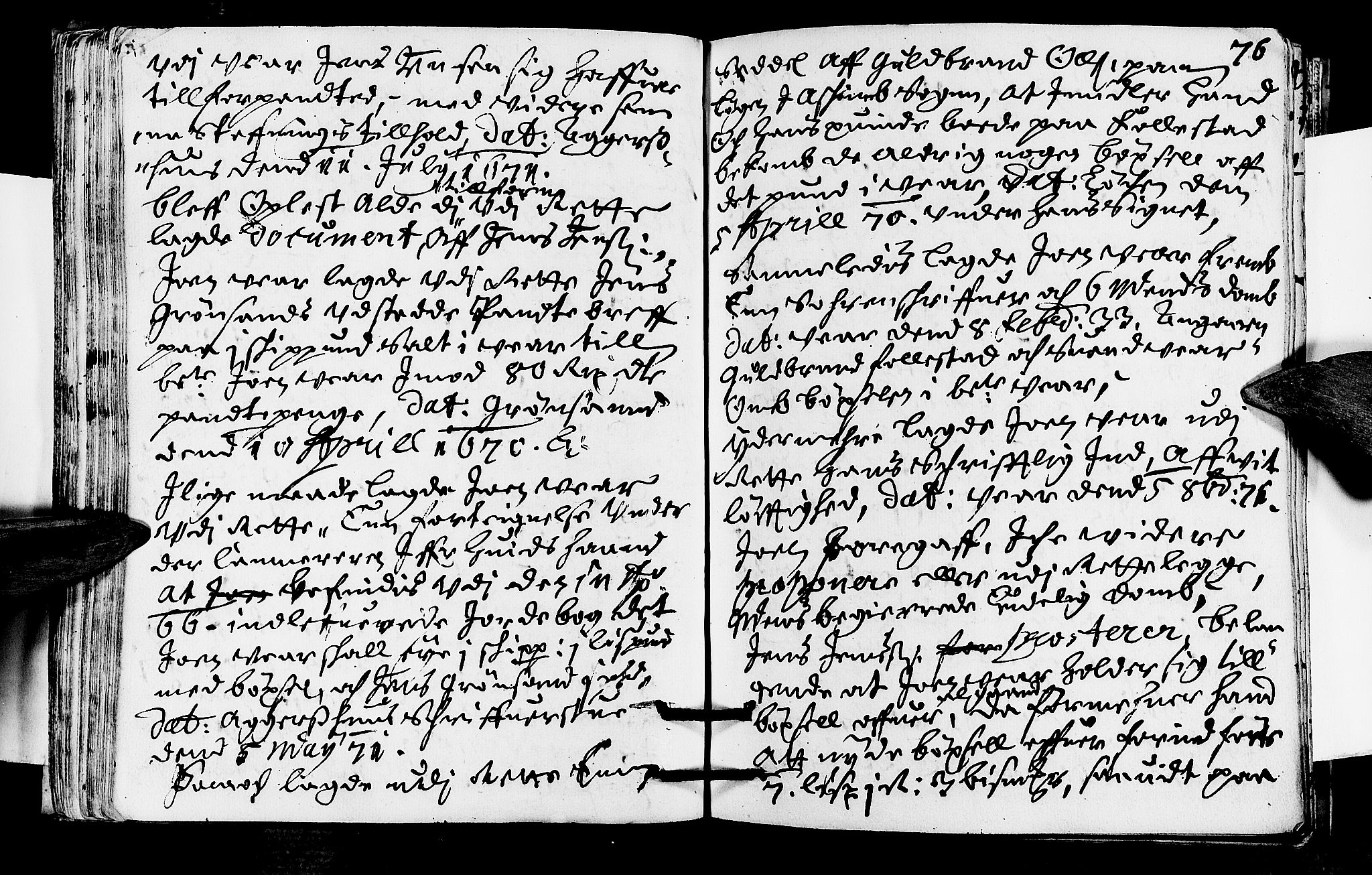 Lier, Røyken og Hurum sorenskriveri, SAKO/A-89/F/Fa/L0012: Tingbok, 1671, s. 76