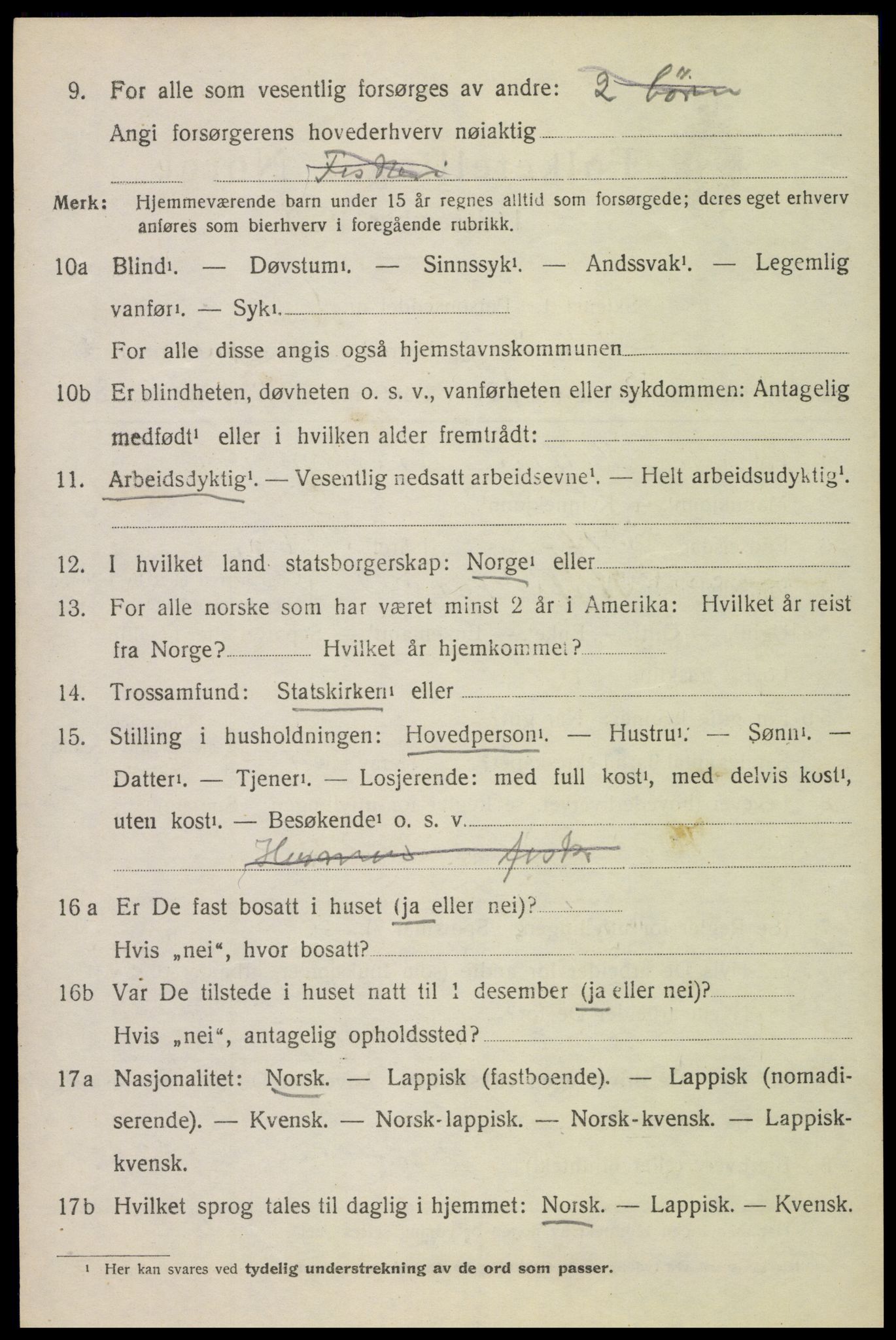 SAT, Folketelling 1920 for 1866 Hadsel herred, 1920, s. 13069