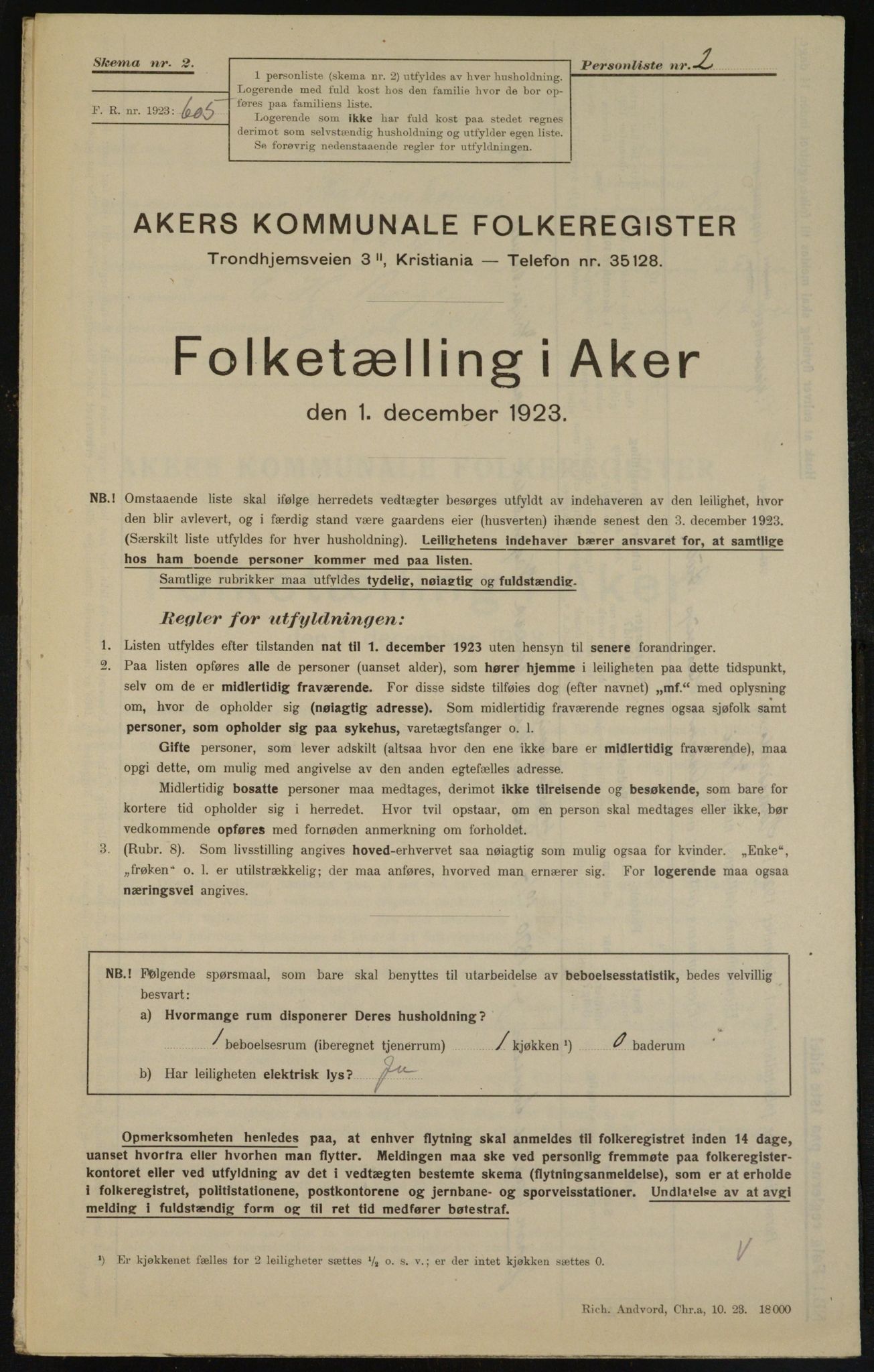 , Kommunal folketelling 1.12.1923 for Aker, 1923, s. 11212