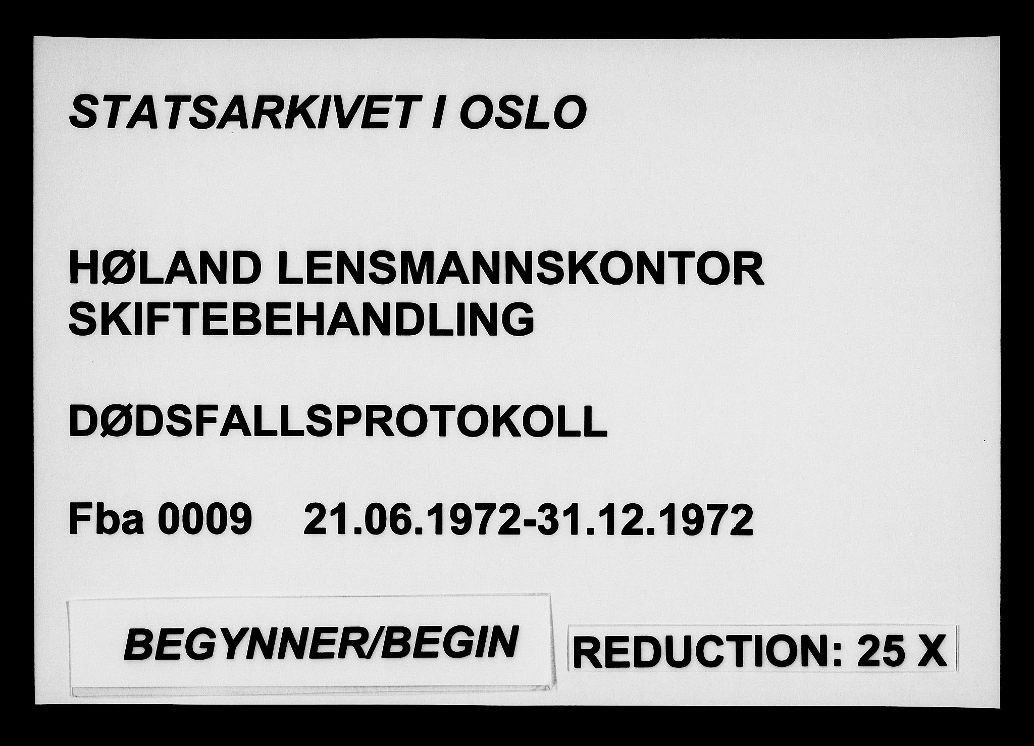 Høland lensmannskontor, SAO/A-10640/H/Ha/L0009: Dødsfallsprotokoll, 1972