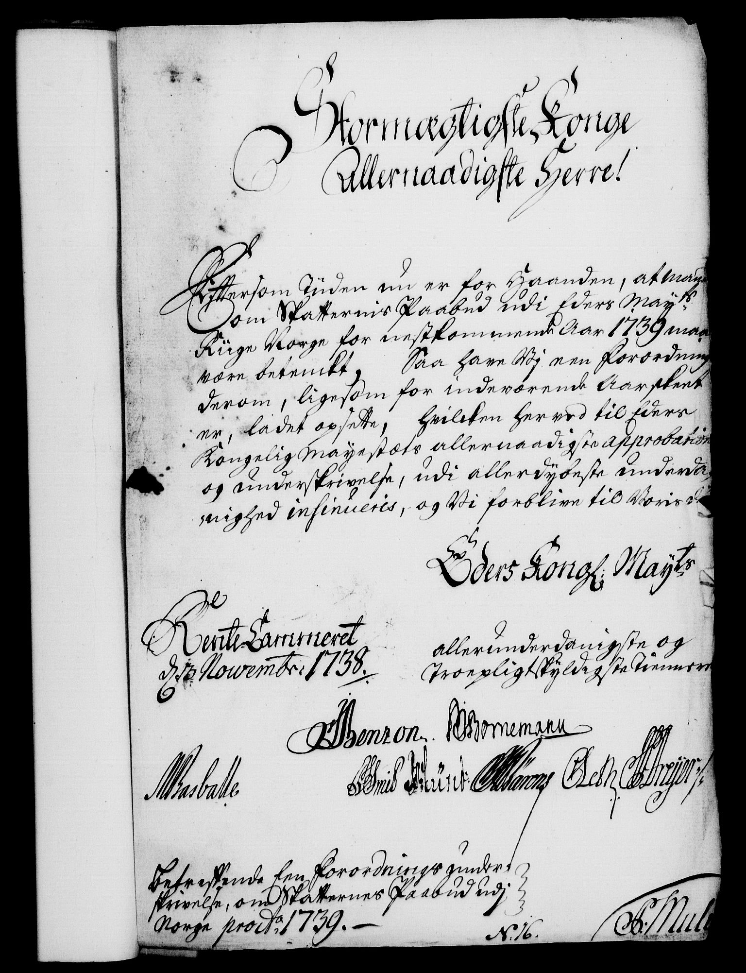 Rentekammeret, Kammerkanselliet, RA/EA-3111/G/Gf/Gfa/L0022: Norsk relasjons- og resolusjonsprotokoll (merket RK 52.22), 1739, s. 770