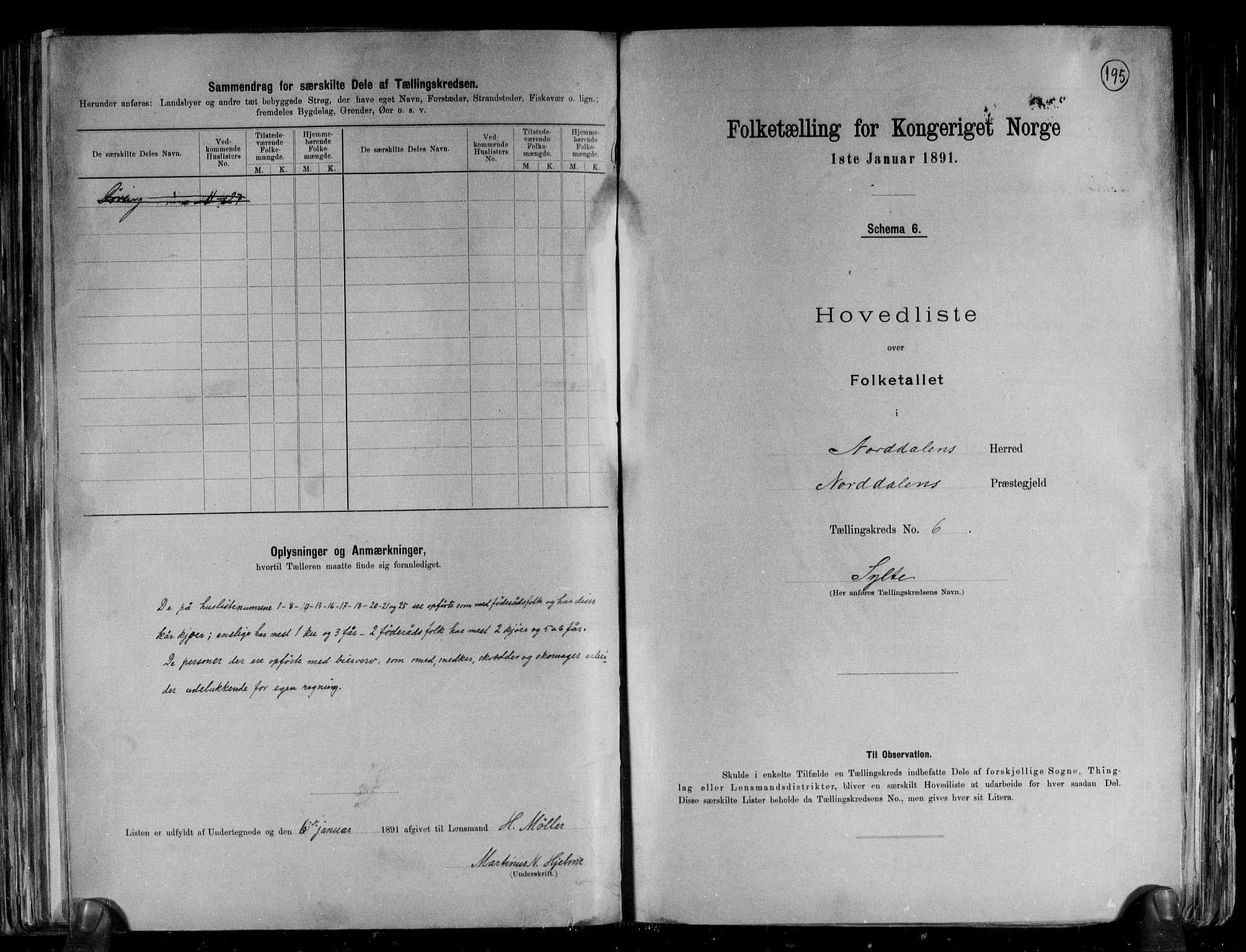 RA, Folketelling 1891 for 1524 Norddal herred, 1891, s. 14