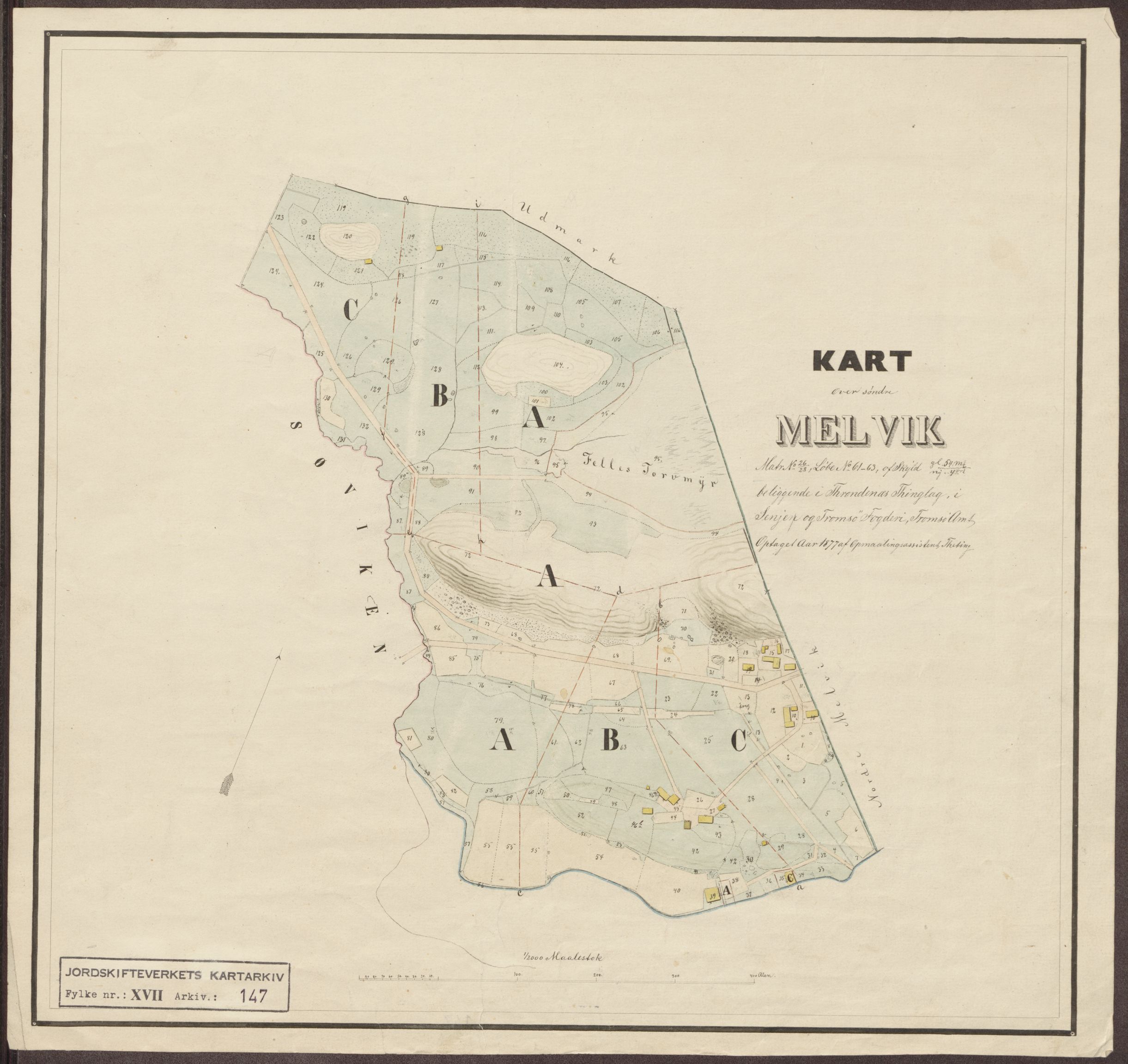 Jordskifteverkets kartarkiv, RA/S-3929/T, 1859-1988, s. 195