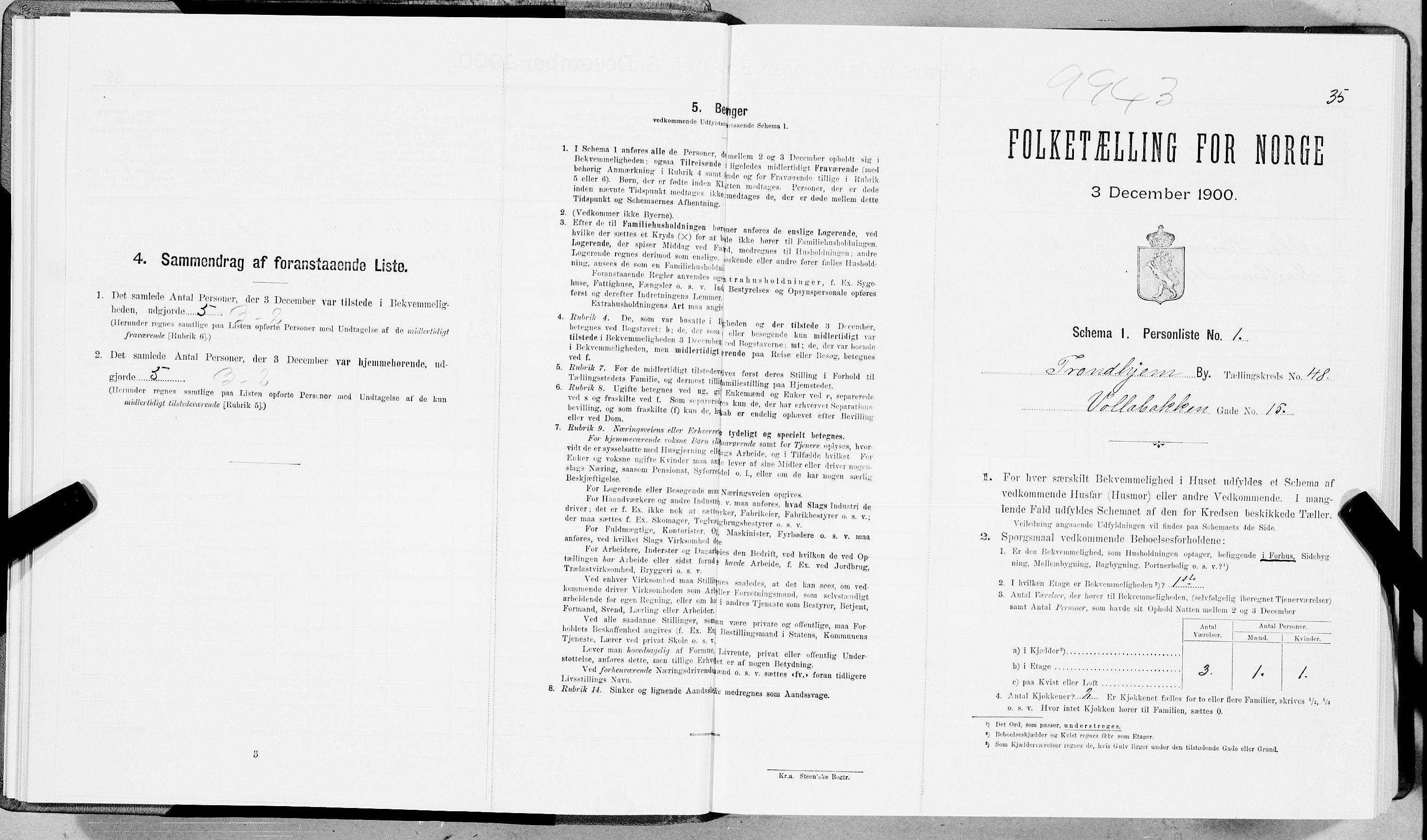 SAT, Folketelling 1900 for 1601 Trondheim kjøpstad, 1900, s. 7876