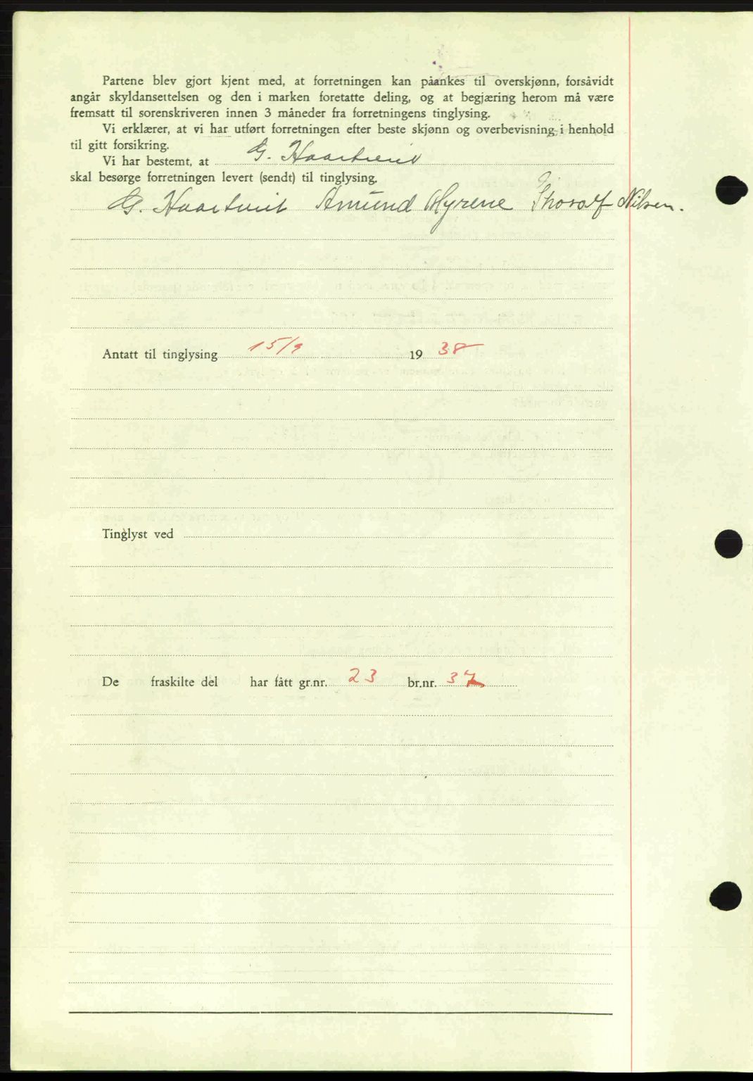 Idd og Marker sorenskriveri, AV/SAO-A-10283/G/Gb/Gbb/L0002: Pantebok nr. A2, 1937-1938, Dagboknr: 1059/1938