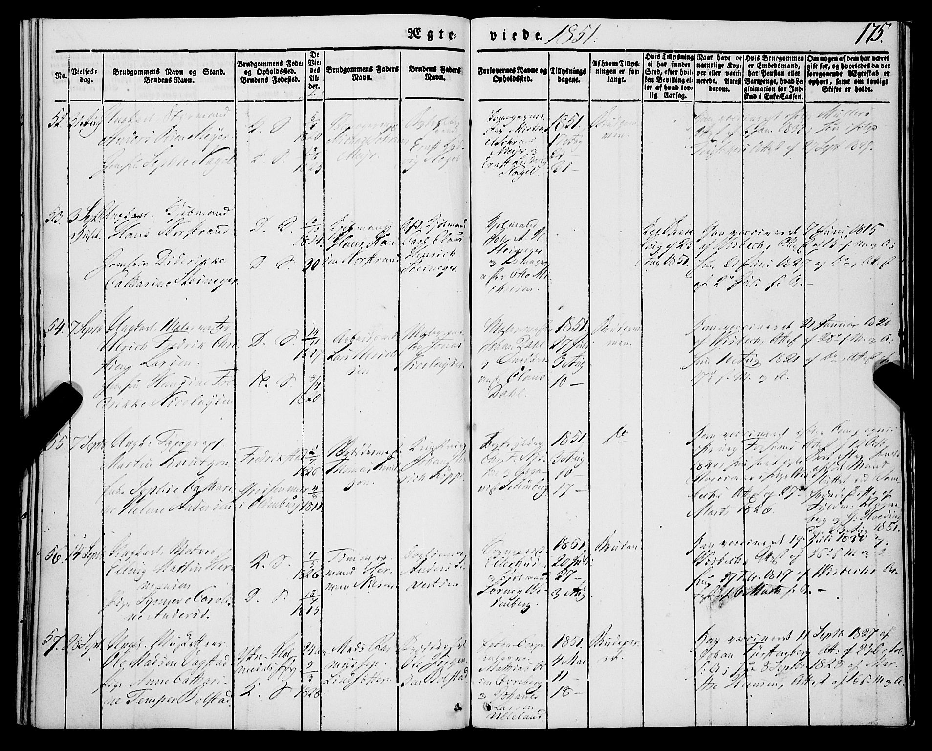 Korskirken sokneprestembete, AV/SAB-A-76101/H/Haa/L0034: Ministerialbok nr. D 1, 1832-1852, s. 175