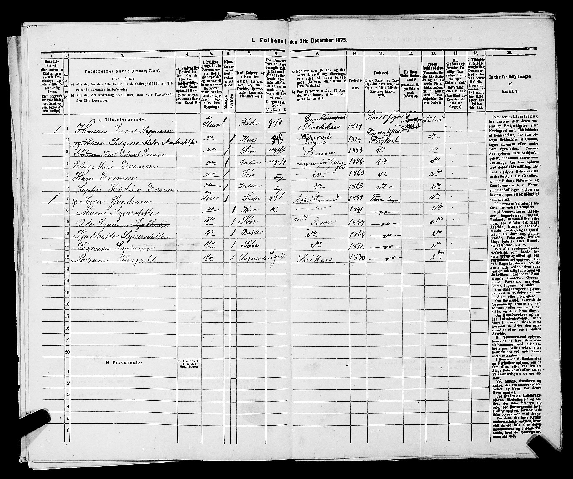 RA, Folketelling 1875 for 0103B Fredrikstad prestegjeld, Fredrikstad kjøpstad, 1875, s. 779