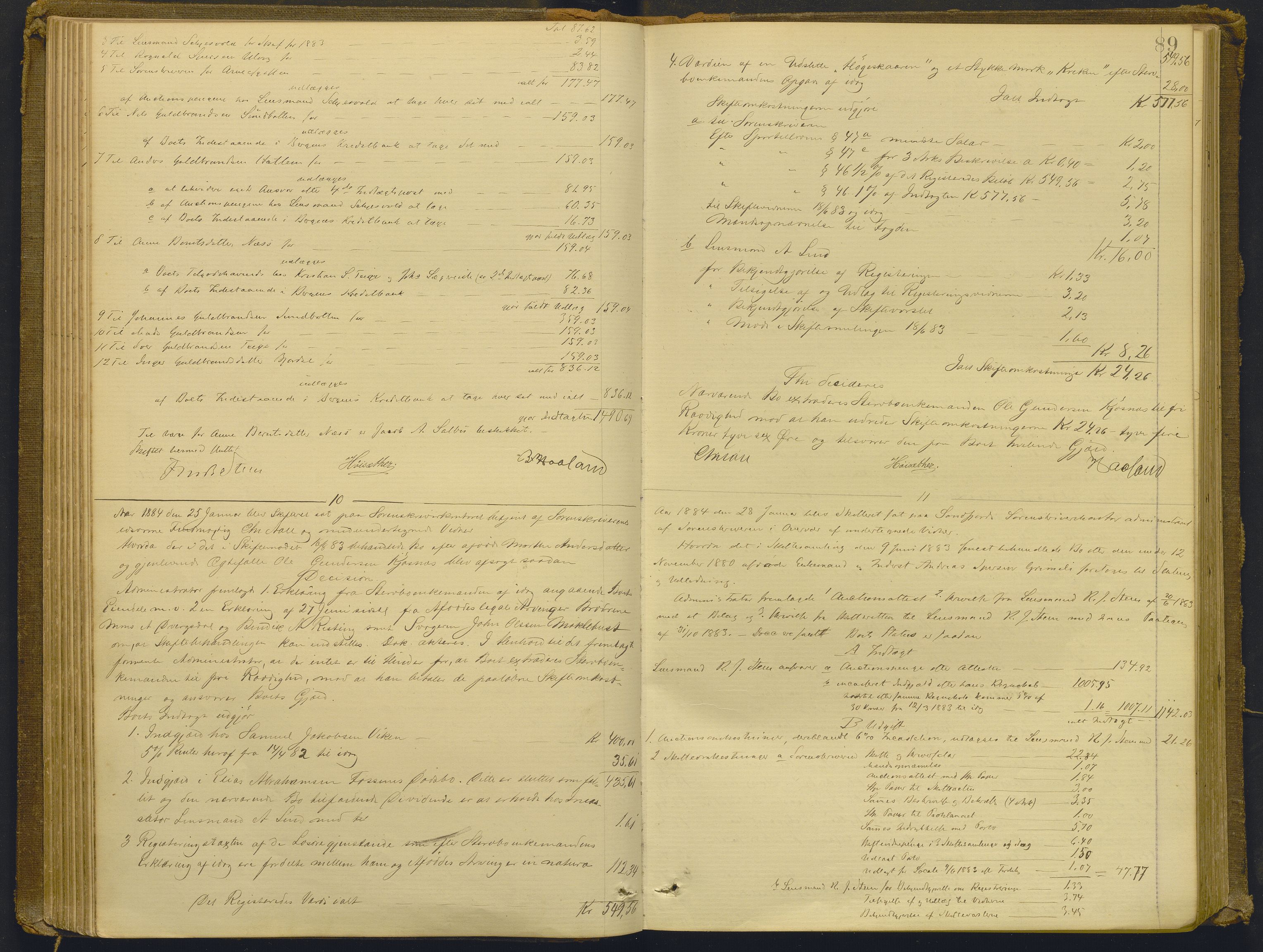 Sunnfjord tingrett, AV/SAB-A-3201/1/H/Hd/L0006: Skifteutlodningsprotokoll, 1881-1889, s. 88b-89a