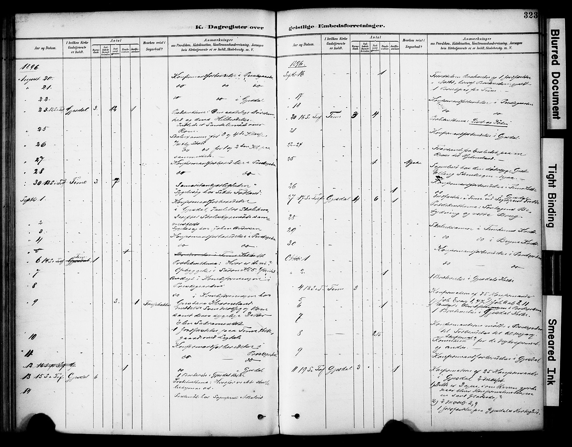 Lye sokneprestkontor, AV/SAST-A-101794/001/30BA/L0011: Ministerialbok nr. A 9, 1893-1903, s. 323