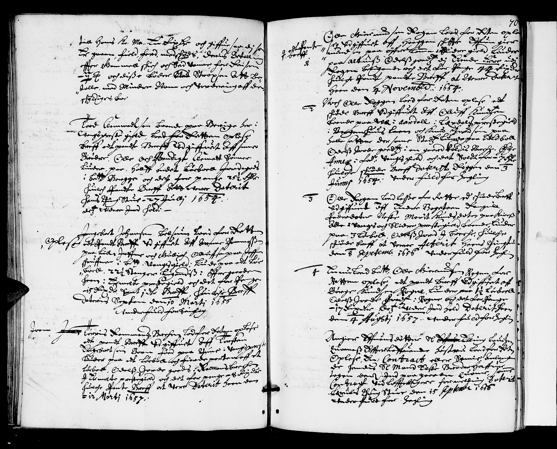 Hadeland, Land og Valdres sorenskriveri, SAH/TING-028/G/Gb/L0007: Tingbok, 1659-1661, s. 69b-70a