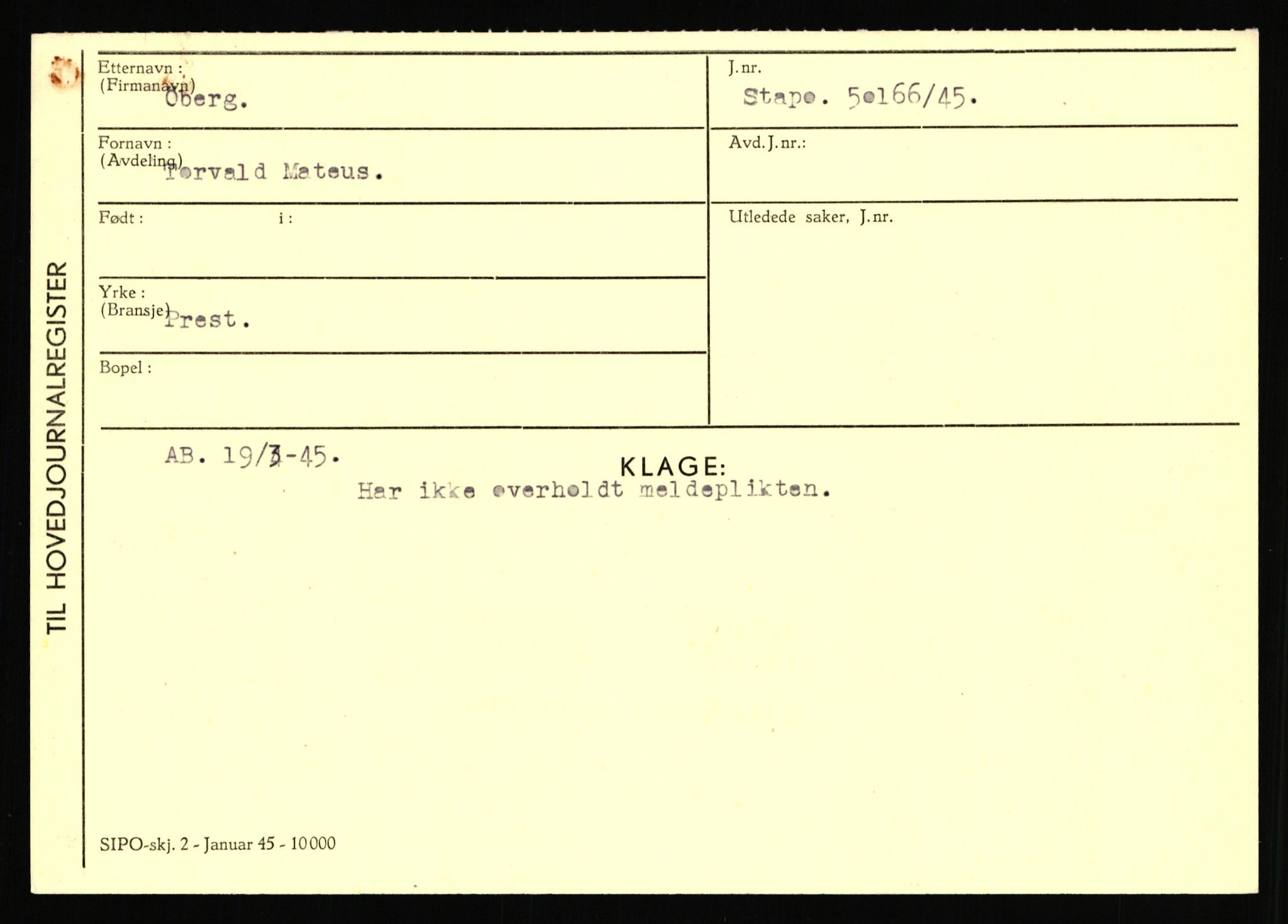 Statspolitiet - Hovedkontoret / Osloavdelingen, AV/RA-S-1329/C/Ca/L0016: Uberg - Øystese, 1943-1945, s. 3354