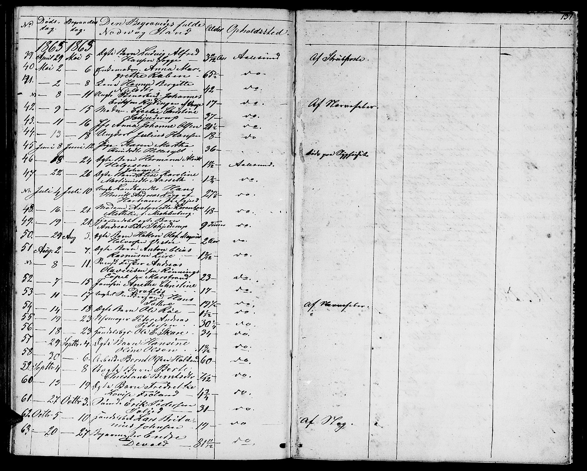 Ministerialprotokoller, klokkerbøker og fødselsregistre - Møre og Romsdal, AV/SAT-A-1454/529/L0464: Klokkerbok nr. 529C01, 1855-1867, s. 138