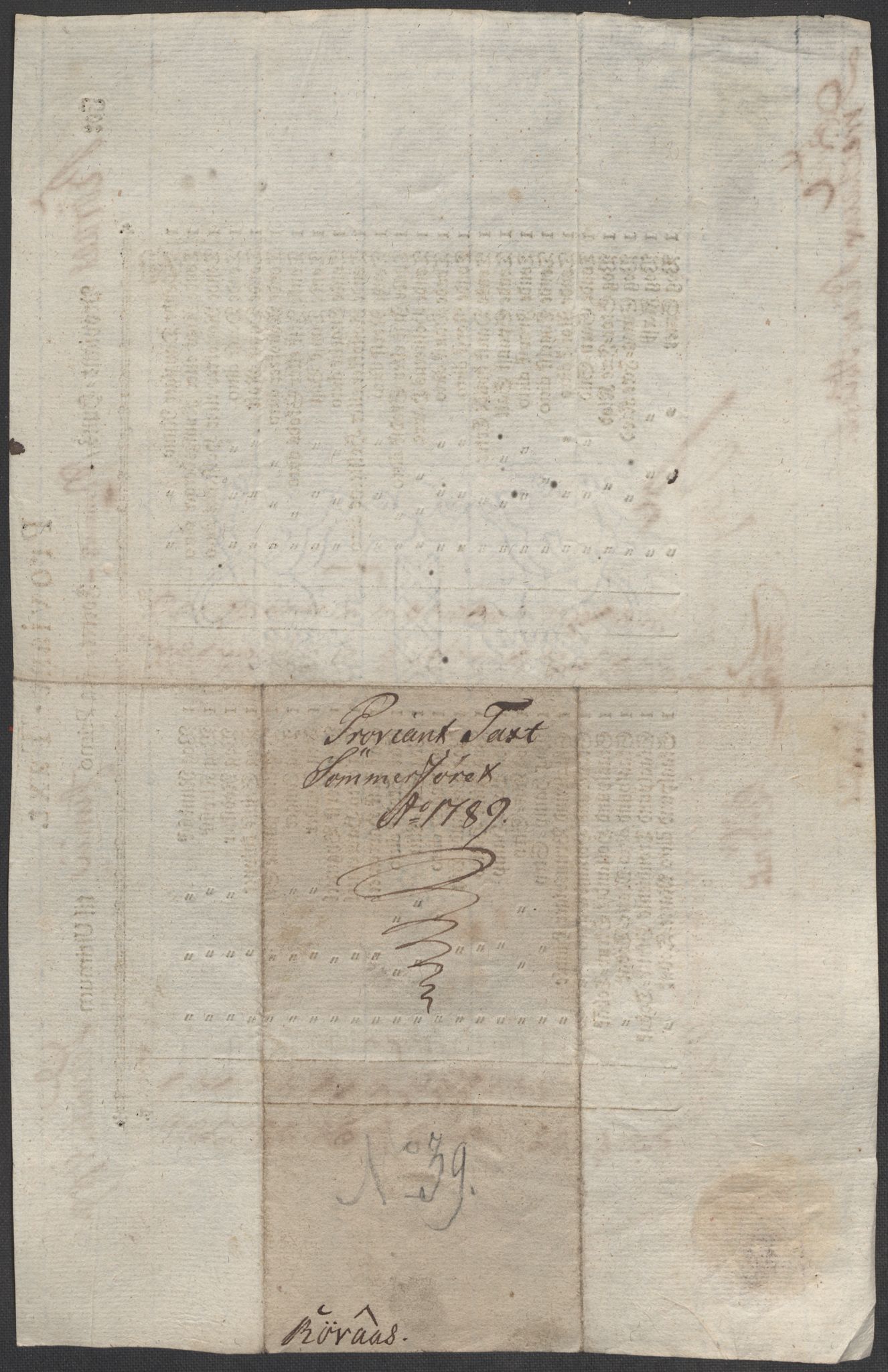 Røros kobberverk, AV/SAT-PA-0211/1/12/L0021: 12.20.9 Provianttakster, 1765-1824, s. 101