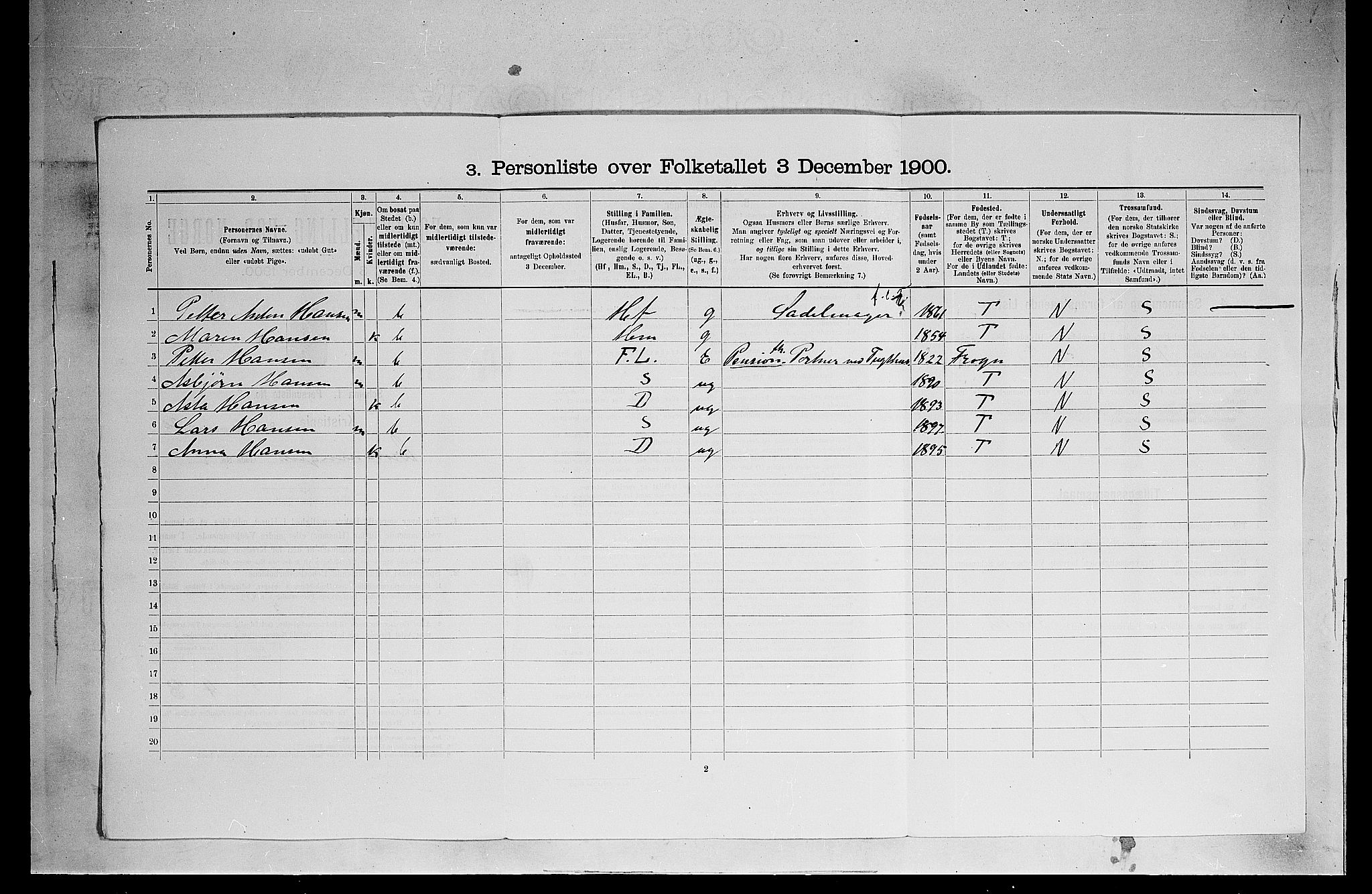 SAO, Folketelling 1900 for 0301 Kristiania kjøpstad, 1900, s. 17135