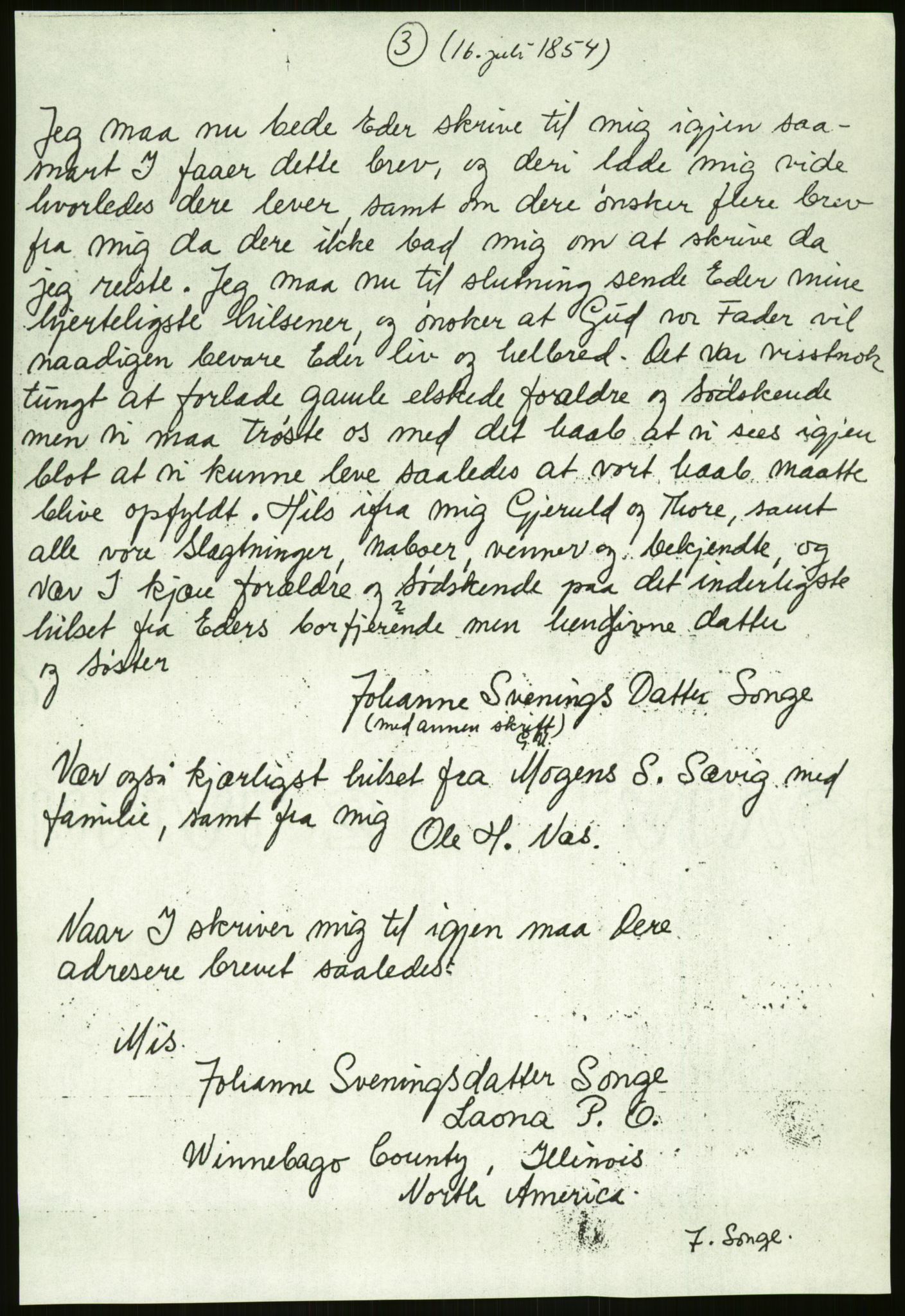 Samlinger til kildeutgivelse, Amerikabrevene, AV/RA-EA-4057/F/L0026: Innlån fra Aust-Agder: Aust-Agder-Arkivet - Erickson, 1838-1914, s. 43
