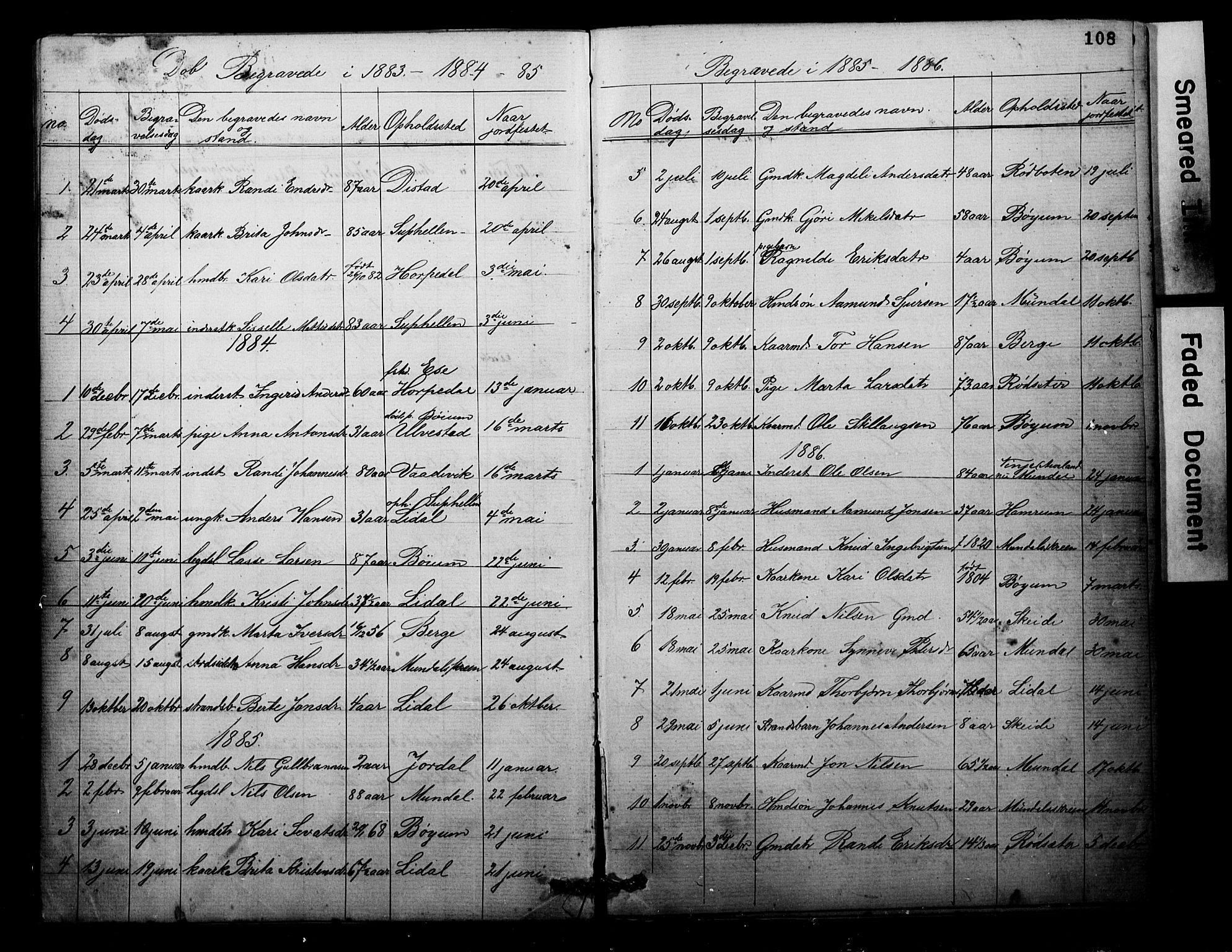 Balestrand sokneprestembete, AV/SAB-A-79601/H/Hab/Habb/L0001a: Klokkerbok nr. B 1a, 1880-1916, s. 108