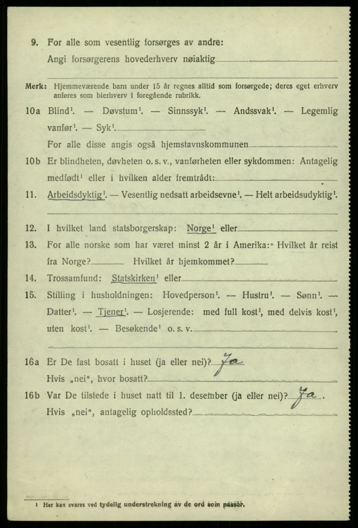 SAB, Folketelling 1920 for 1238 Kvam herred, 1920, s. 1928