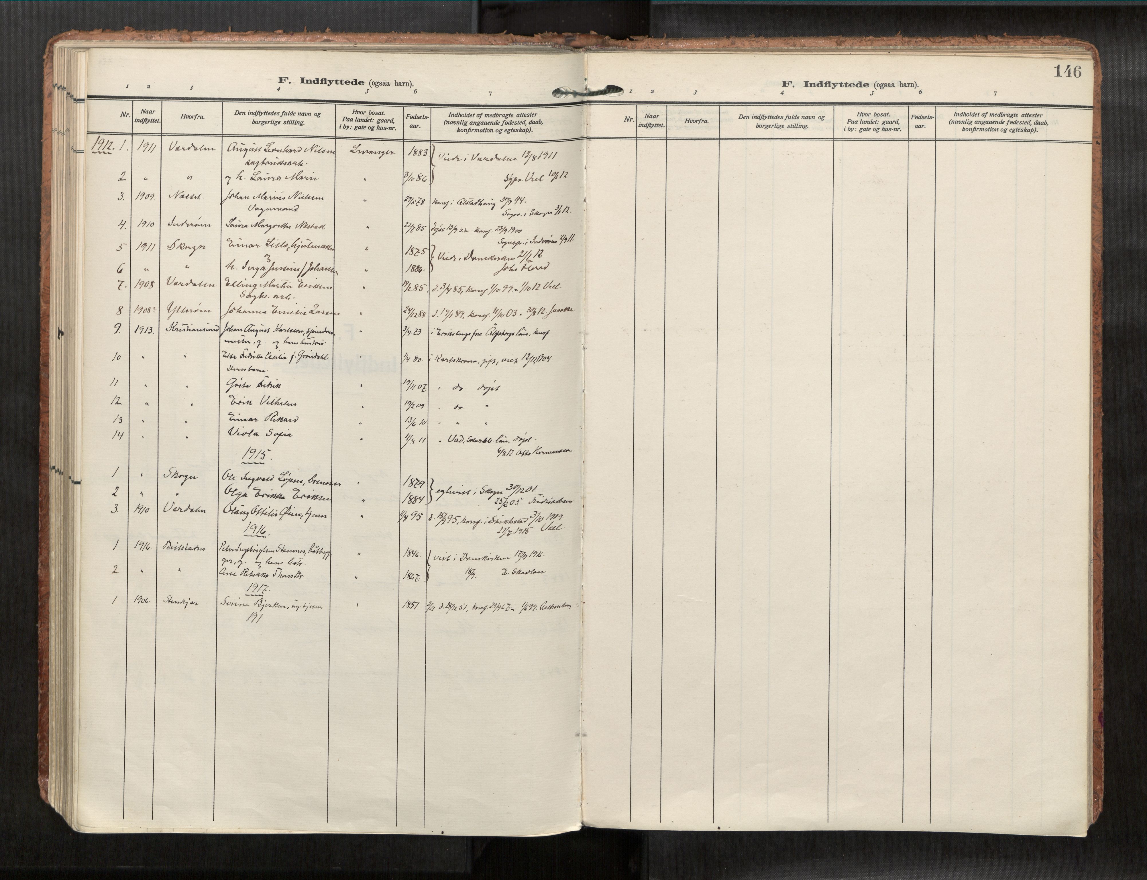 Levanger sokneprestkontor, AV/SAT-A-1301/2/H/Haa/L0001: Ministerialbok nr. 1, 1912-1932, s. 146