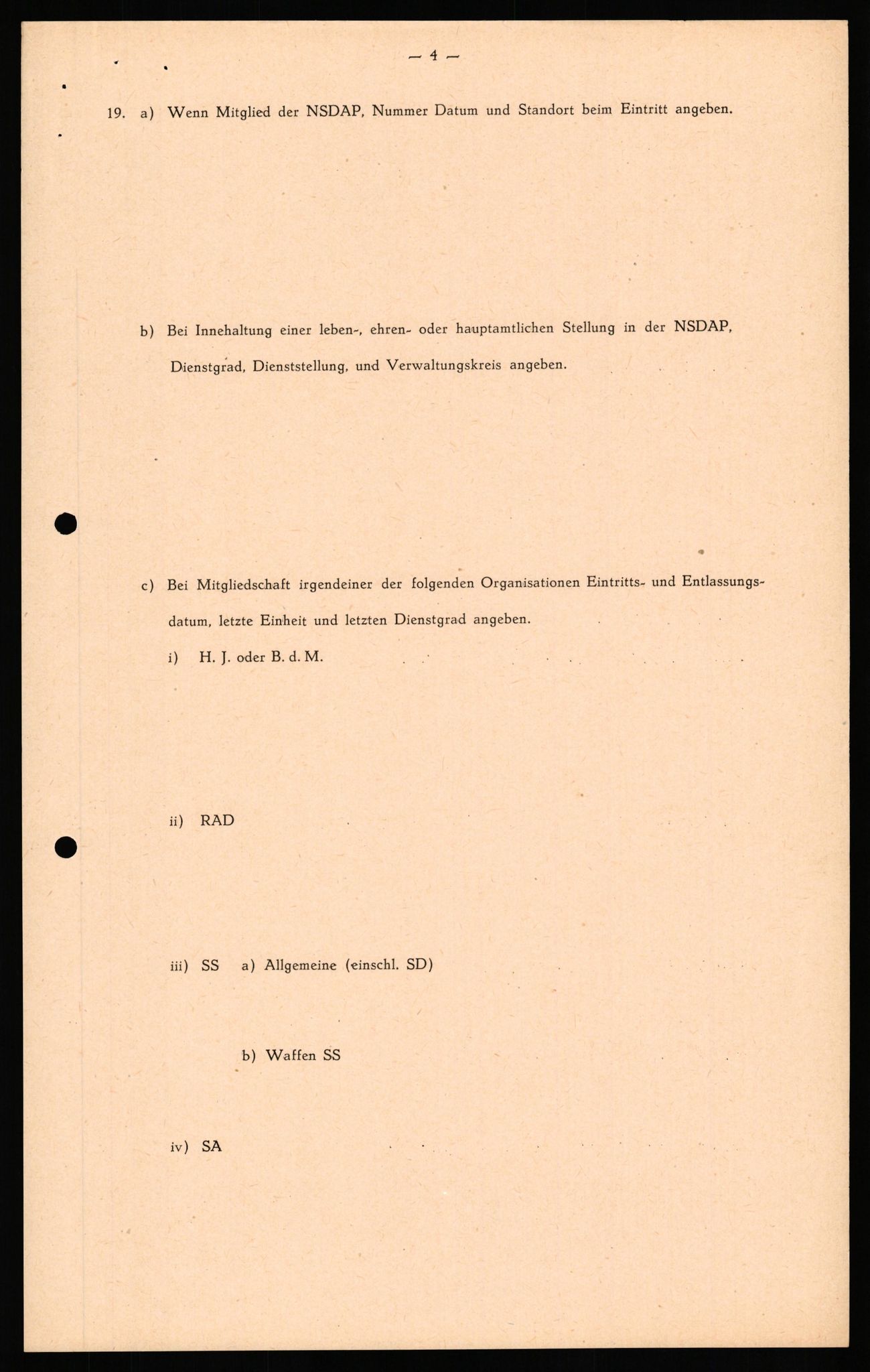 Forsvaret, Forsvarets overkommando II, RA/RAFA-3915/D/Db/L0035: CI Questionaires. Tyske okkupasjonsstyrker i Norge. Tyskere., 1945-1946, s. 459