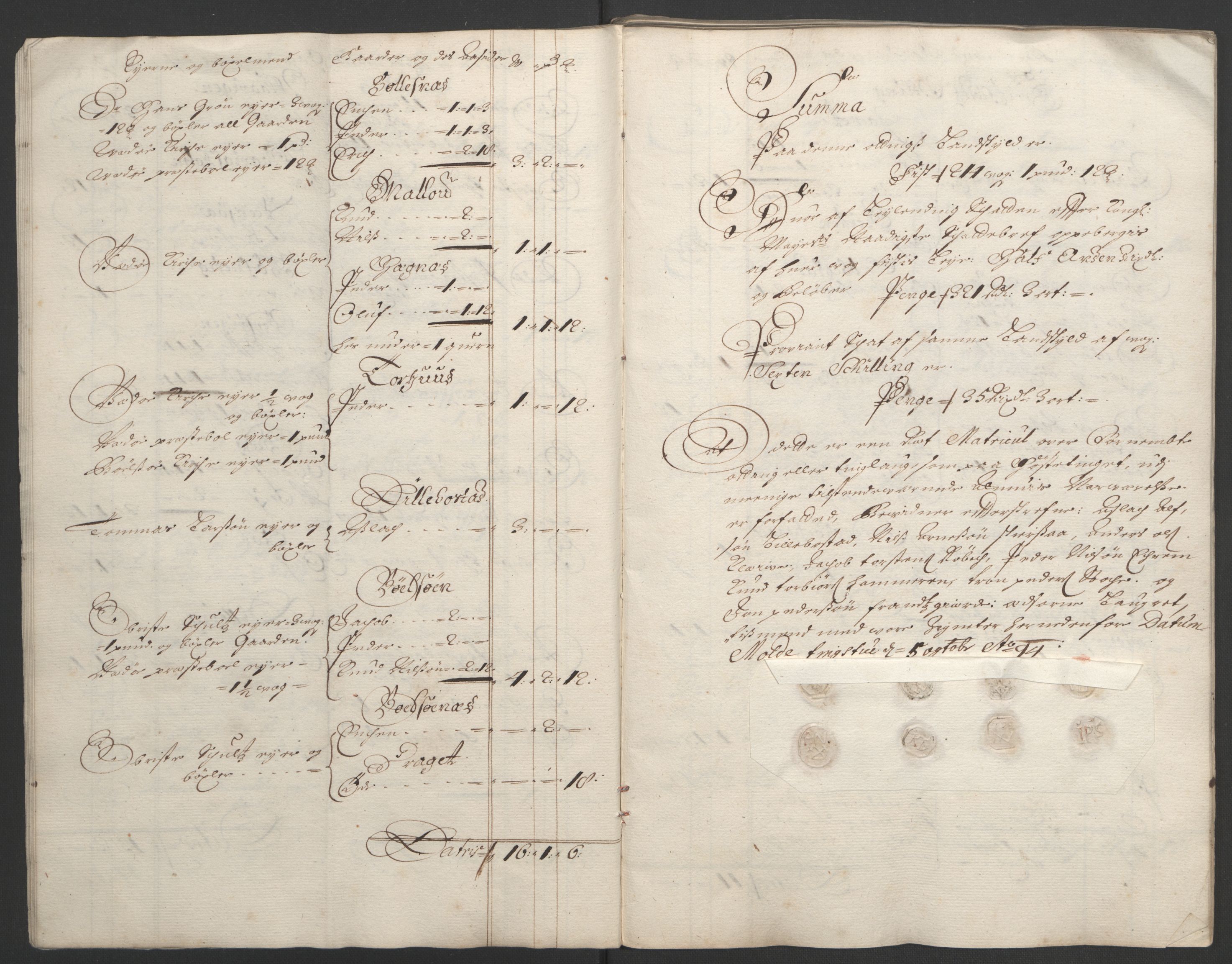 Rentekammeret inntil 1814, Reviderte regnskaper, Fogderegnskap, RA/EA-4092/R55/L3651: Fogderegnskap Romsdal, 1693-1694, s. 181