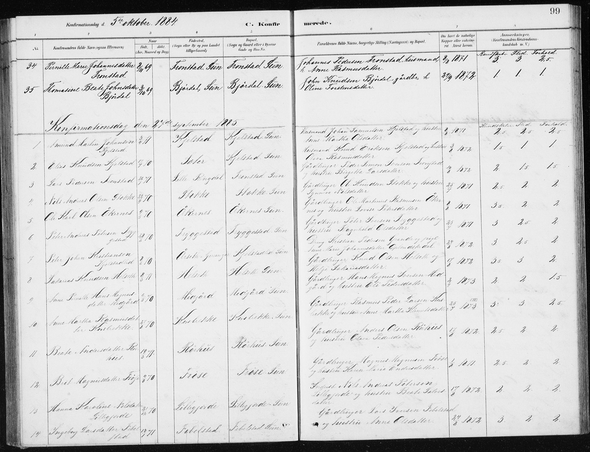 Ministerialprotokoller, klokkerbøker og fødselsregistre - Møre og Romsdal, AV/SAT-A-1454/517/L0230: Klokkerbok nr. 517C03, 1879-1912, s. 99