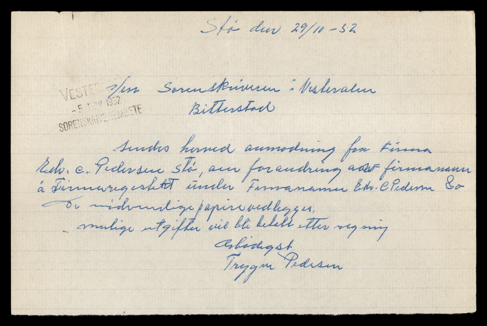 Vesterålen sorenskriveri, AV/SAT-A-4180/4/J/Jd/Jdb/L0002: Bilag. Enkeltmannsforetak, E-H, 1944-1990, s. 7