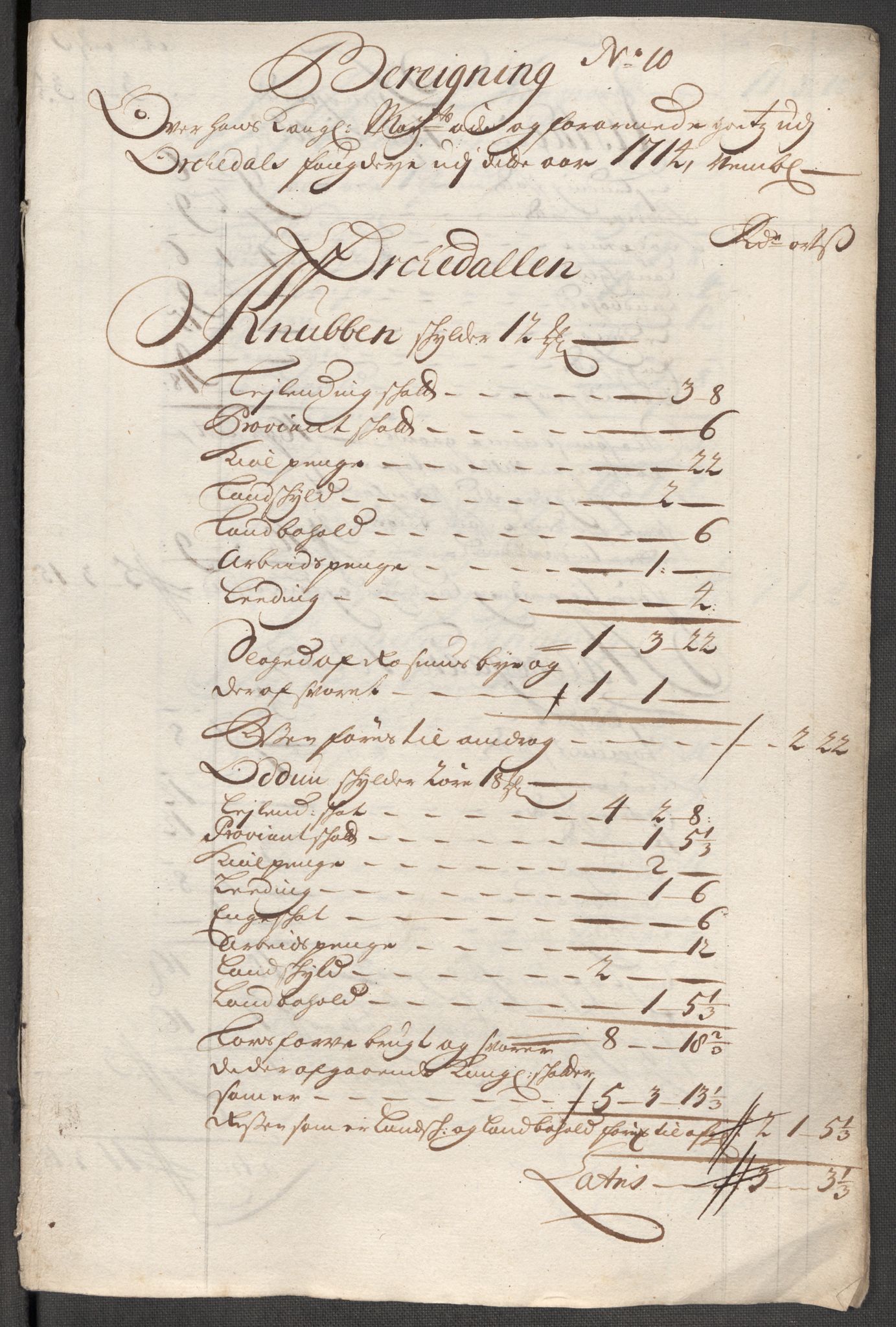 Rentekammeret inntil 1814, Reviderte regnskaper, Fogderegnskap, AV/RA-EA-4092/R60/L3965: Fogderegnskap Orkdal og Gauldal, 1714, s. 446