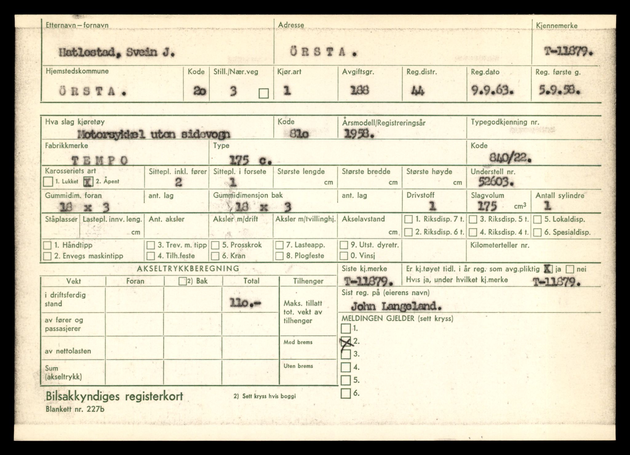Møre og Romsdal vegkontor - Ålesund trafikkstasjon, AV/SAT-A-4099/F/Fe/L0031: Registreringskort for kjøretøy T 11800 - T 11996, 1927-1998, s. 1429
