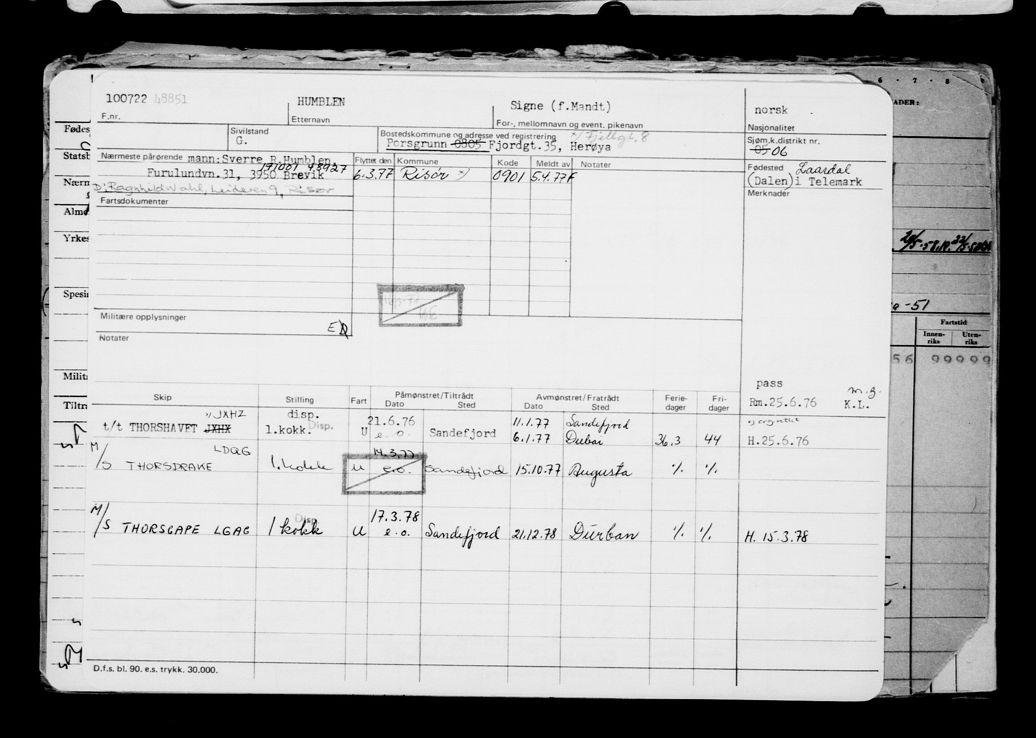 Direktoratet for sjømenn, AV/RA-S-3545/G/Gb/L0208: Hovedkort, 1922, s. 393