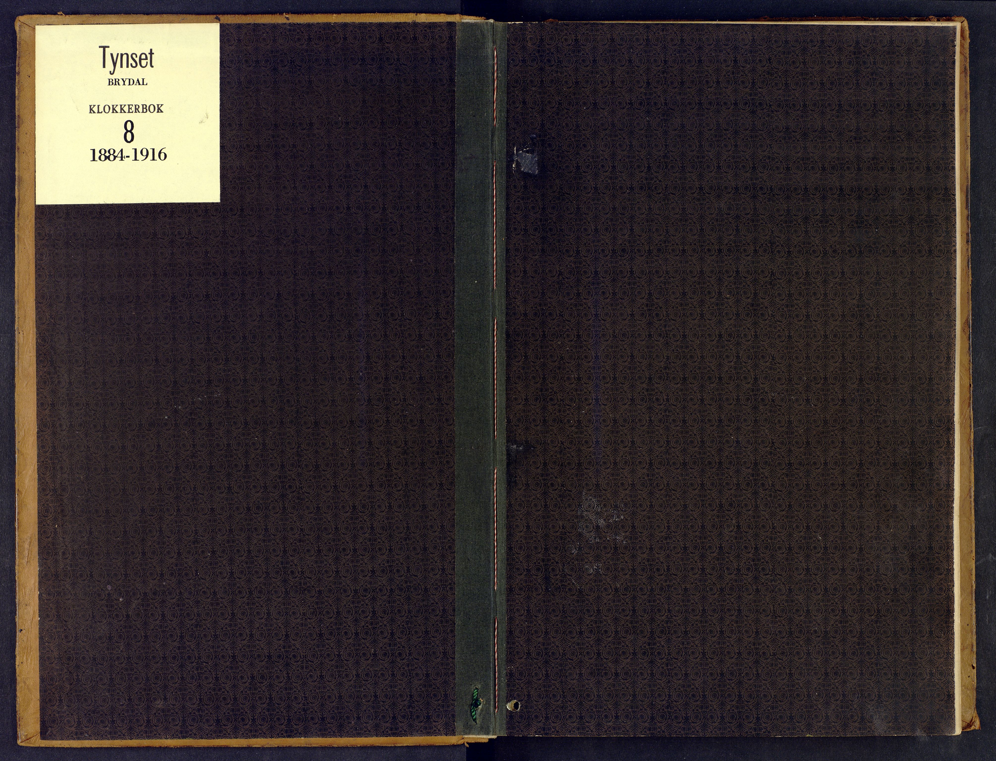 Tynset prestekontor, SAH/PREST-058/H/Ha/Hab/L0008: Klokkerbok nr. 8, 1884-1916