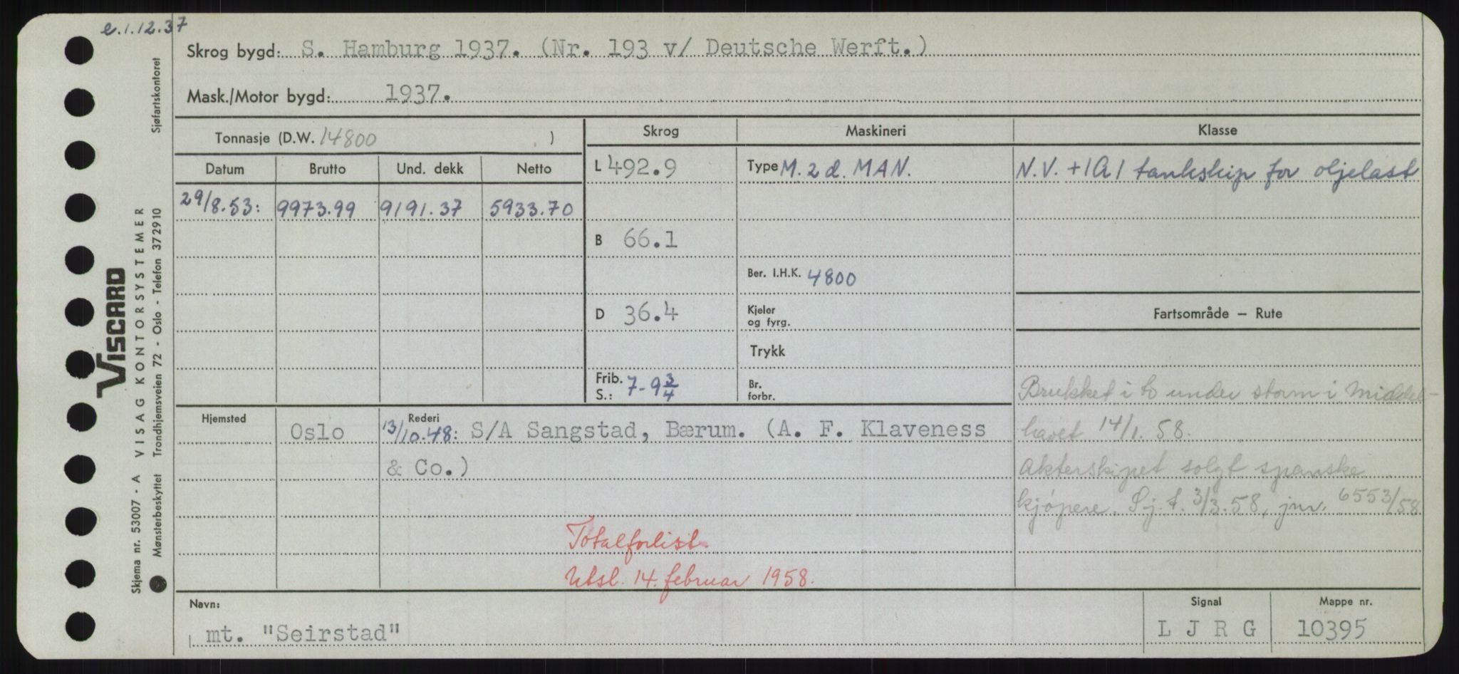 Sjøfartsdirektoratet med forløpere, Skipsmålingen, RA/S-1627/H/Hd/L0032: Fartøy, San-Seve, s. 413