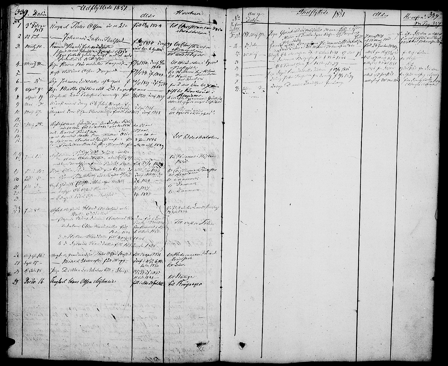 Nes prestekontor, Hedmark, AV/SAH-PREST-020/K/Ka/L0003: Ministerialbok nr. 3, 1827-1851, s. 339