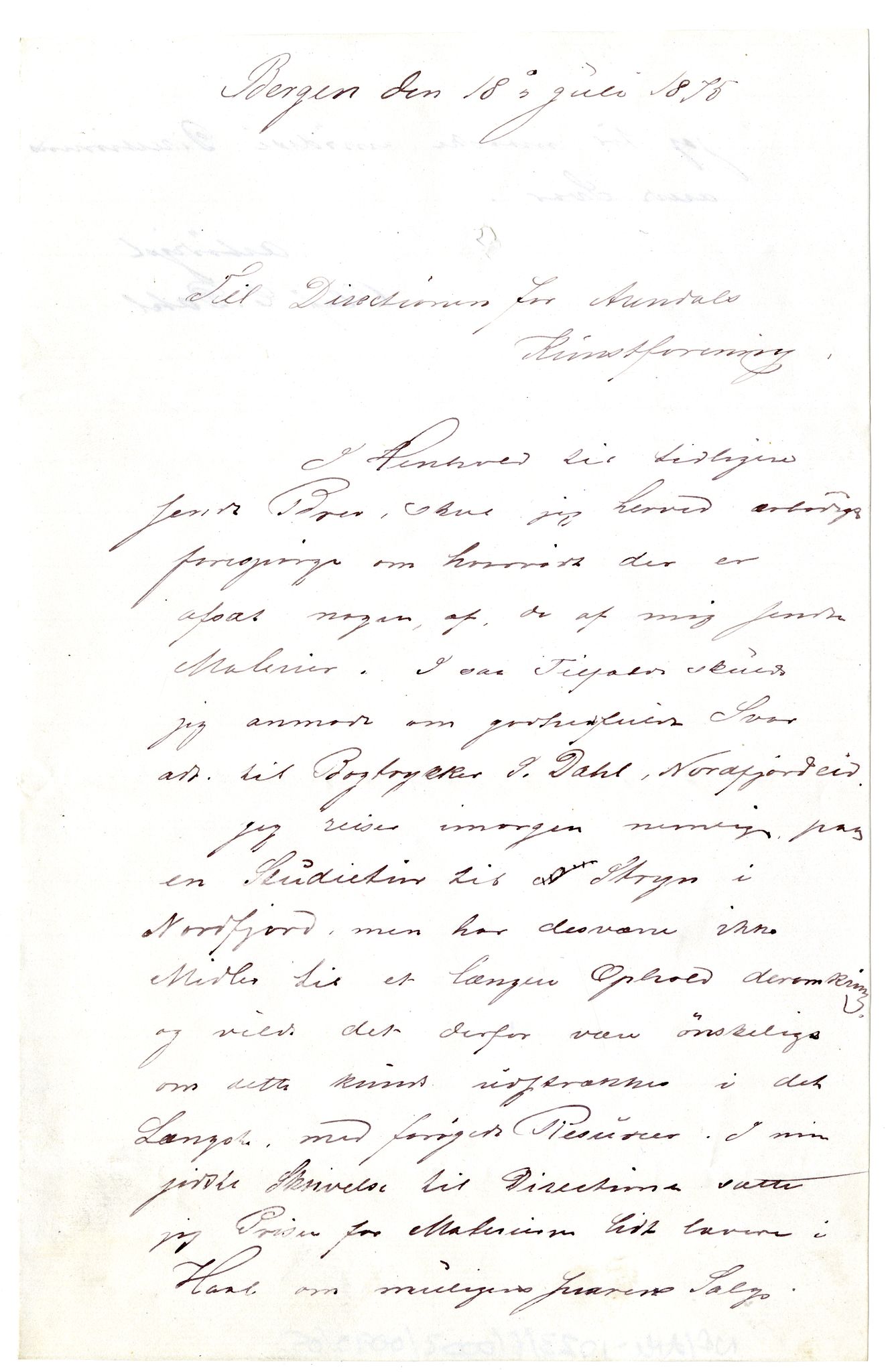 Diderik Maria Aalls brevsamling, NF/Ark-1023/F/L0002: D.M. Aalls brevsamling. B - C, 1799-1889, s. 444