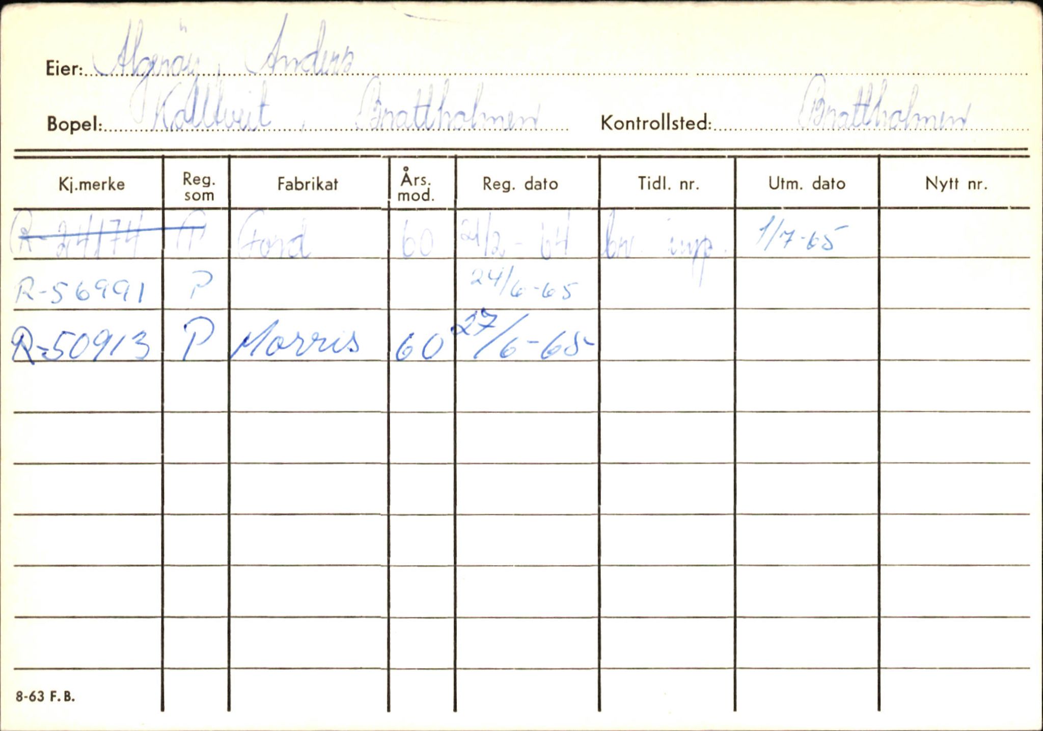 Statens vegvesen, Hordaland vegkontor, AV/SAB-A-5201/2/Ha/L0001: R-eierkort A, 1920-1971, s. 384
