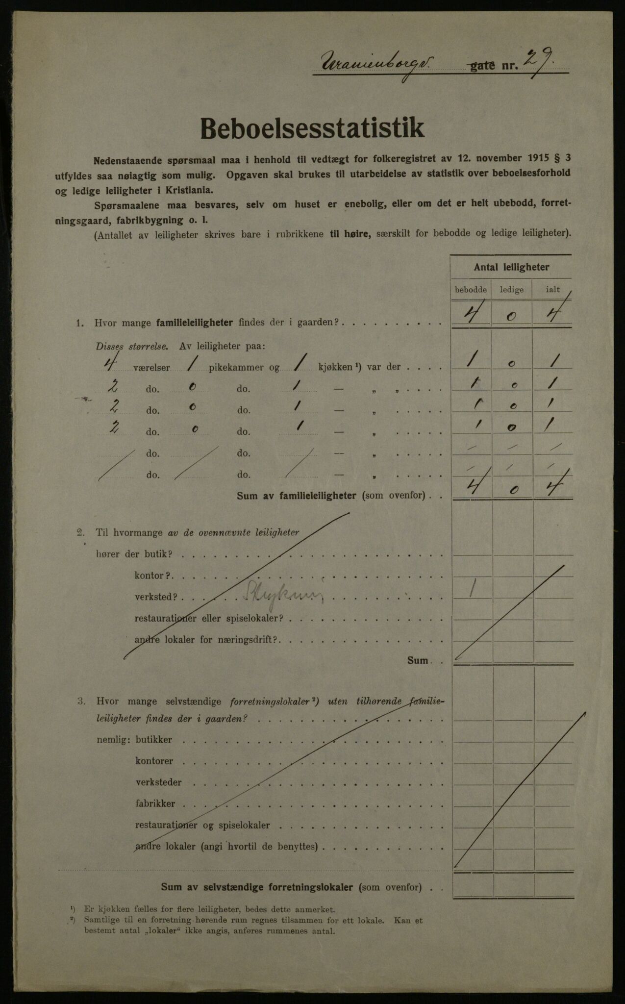 OBA, Kommunal folketelling 1.12.1923 for Kristiania, 1923, s. 133269