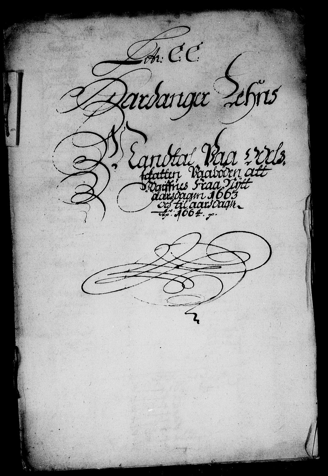 Rentekammeret inntil 1814, Reviderte regnskaper, Stiftamtstueregnskaper, Bergen stiftamt, RA/EA-6043/R/Rc/L0009: Bergen stiftamt, 1663