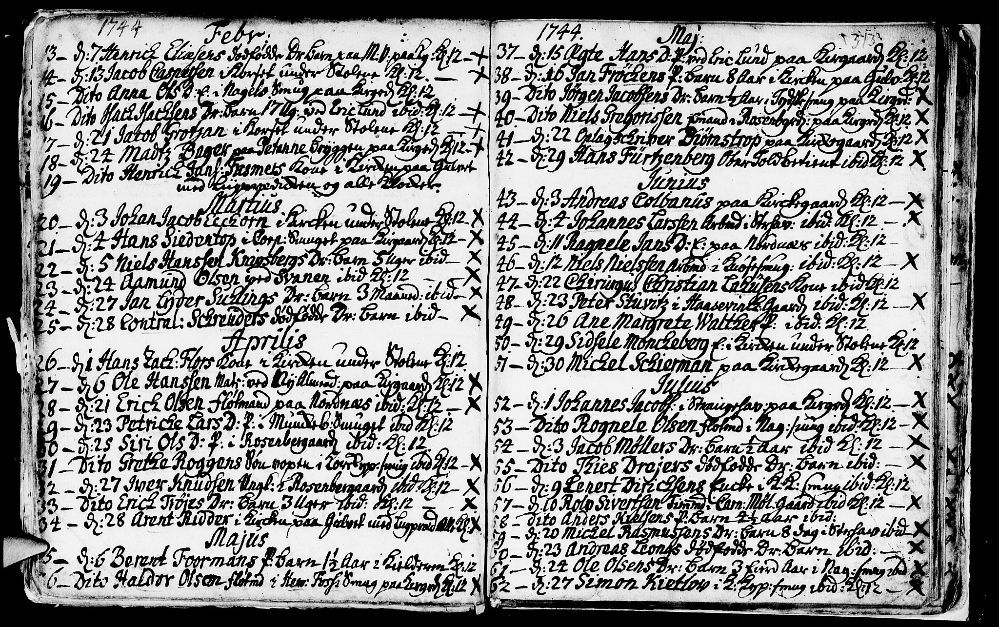 Nykirken Sokneprestembete, AV/SAB-A-77101/H/Haa/L0009: Ministerialbok nr. A 9, 1689-1759, s. 313