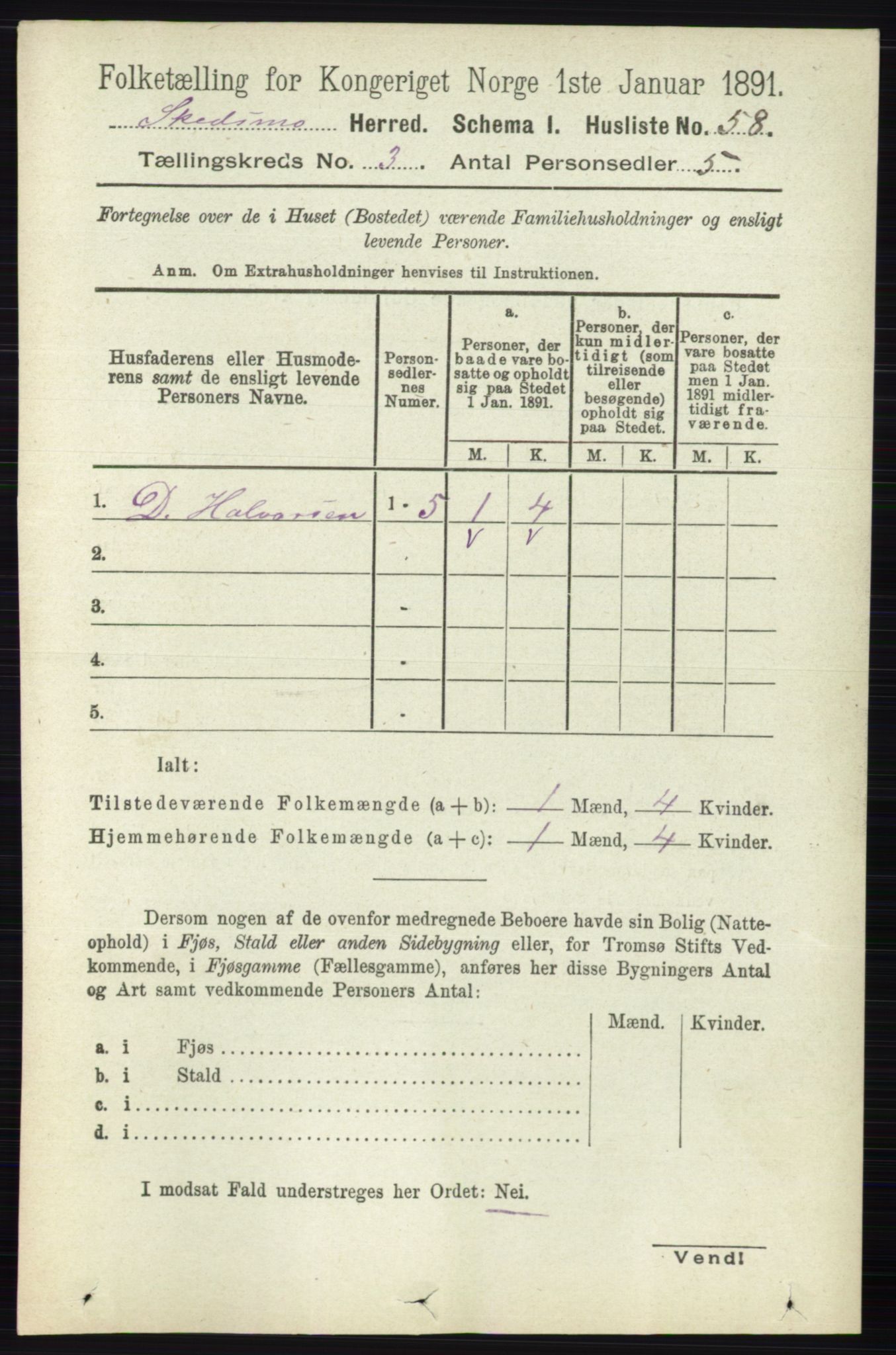 RA, Folketelling 1891 for 0231 Skedsmo herred, 1891, s. 1276