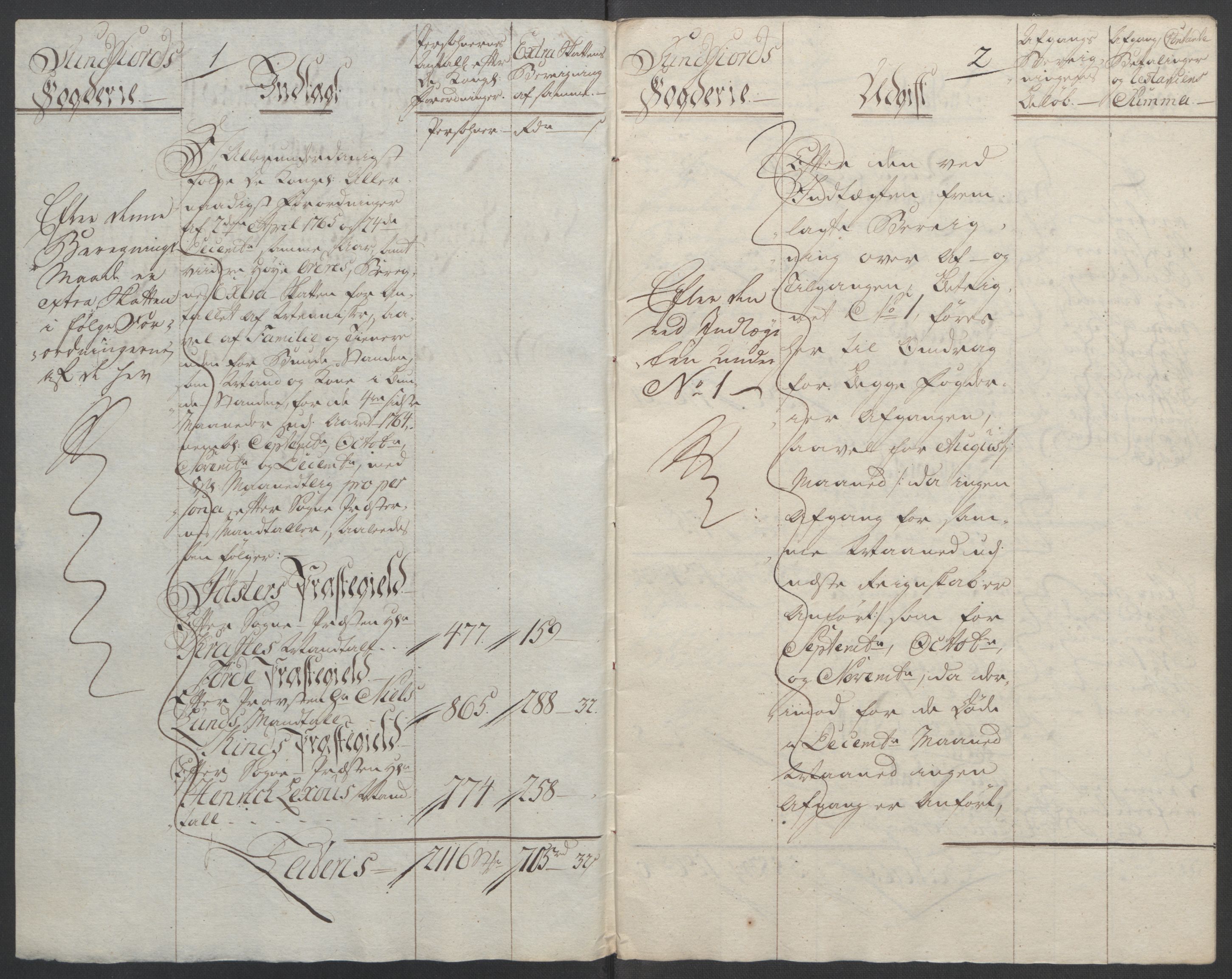 Rentekammeret inntil 1814, Reviderte regnskaper, Fogderegnskap, RA/EA-4092/R53/L3550: Ekstraskatten Sunn- og Nordfjord, 1762-1771, s. 119