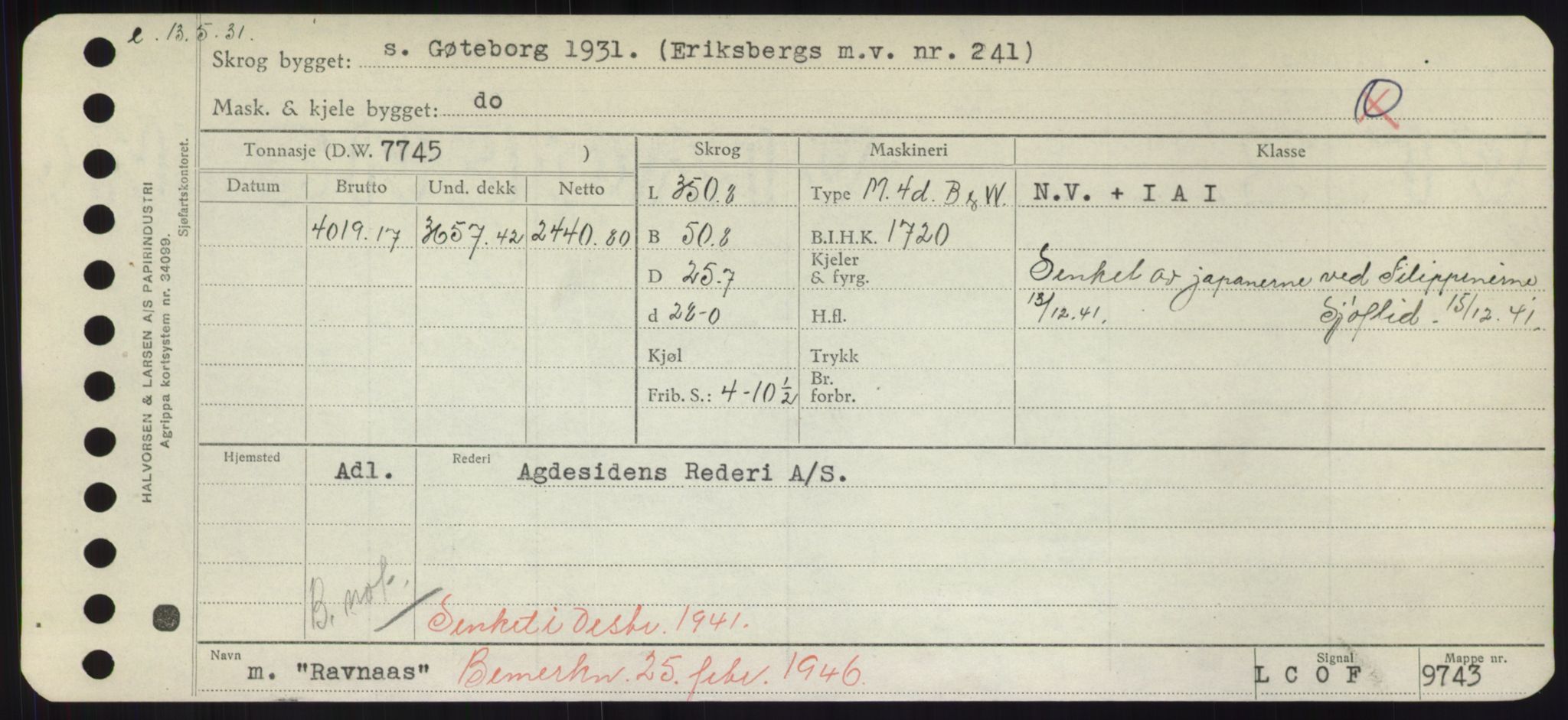 Sjøfartsdirektoratet med forløpere, Skipsmålingen, AV/RA-S-1627/H/Hd/L0030: Fartøy, Q-Riv, s. 291