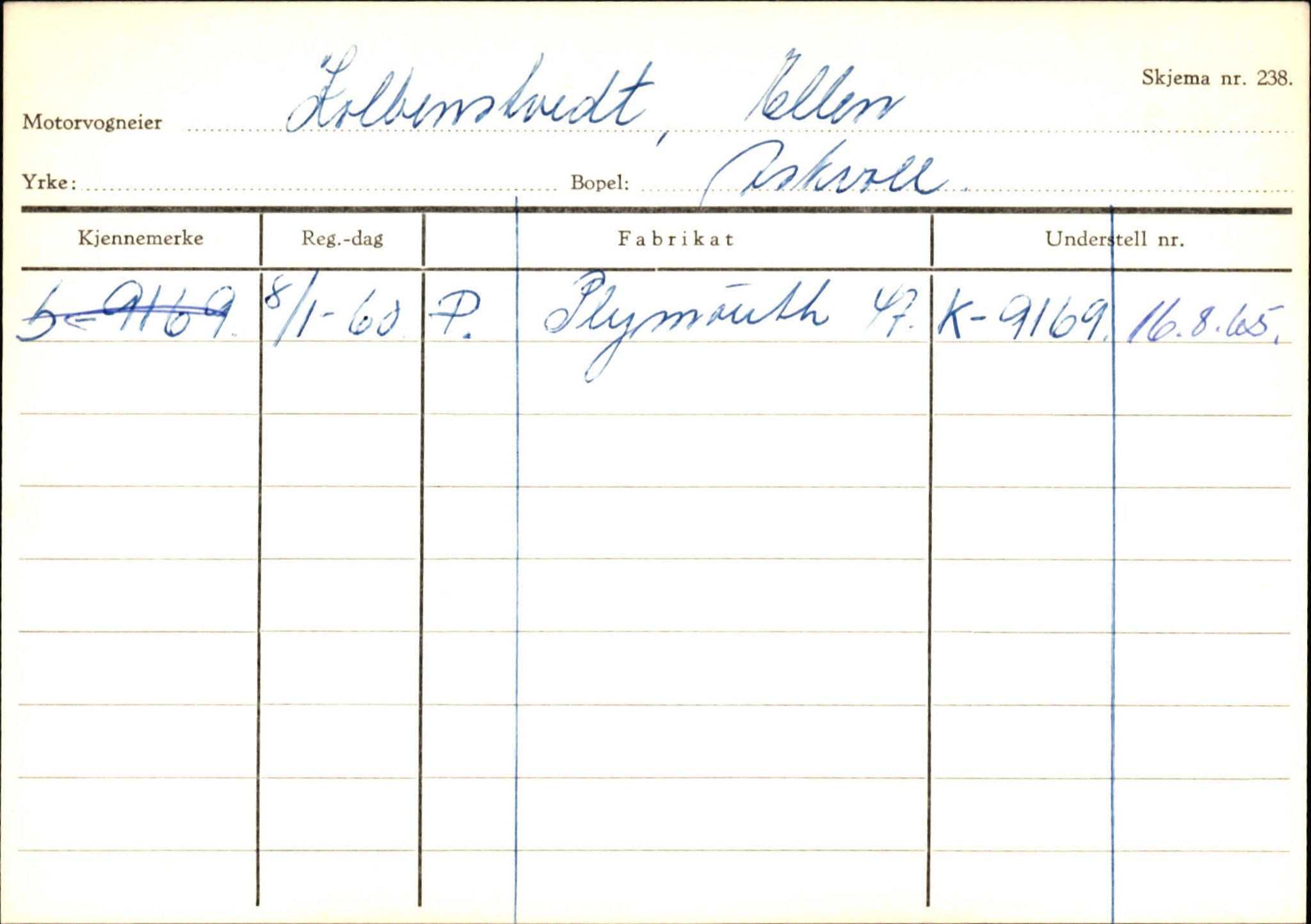 Statens vegvesen, Sogn og Fjordane vegkontor, AV/SAB-A-5301/4/F/L0132: Eigarregister Askvoll A-Å. Balestrand A-Å, 1945-1975, s. 704