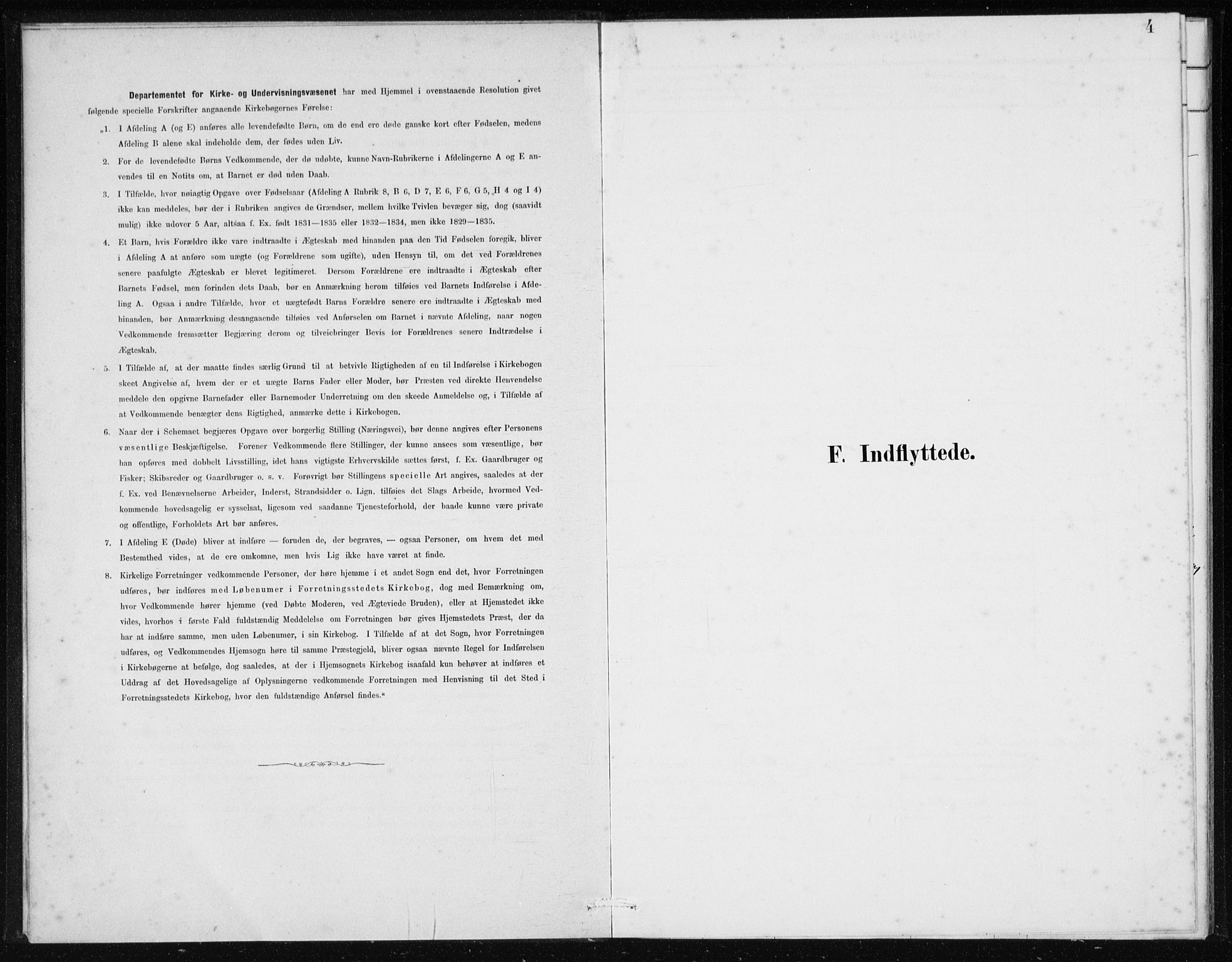 Kinn sokneprestembete, AV/SAB-A-80801/H/Haa/Haad/L0007: Ministerialbok nr. D 7, 1883-1922, s. 4