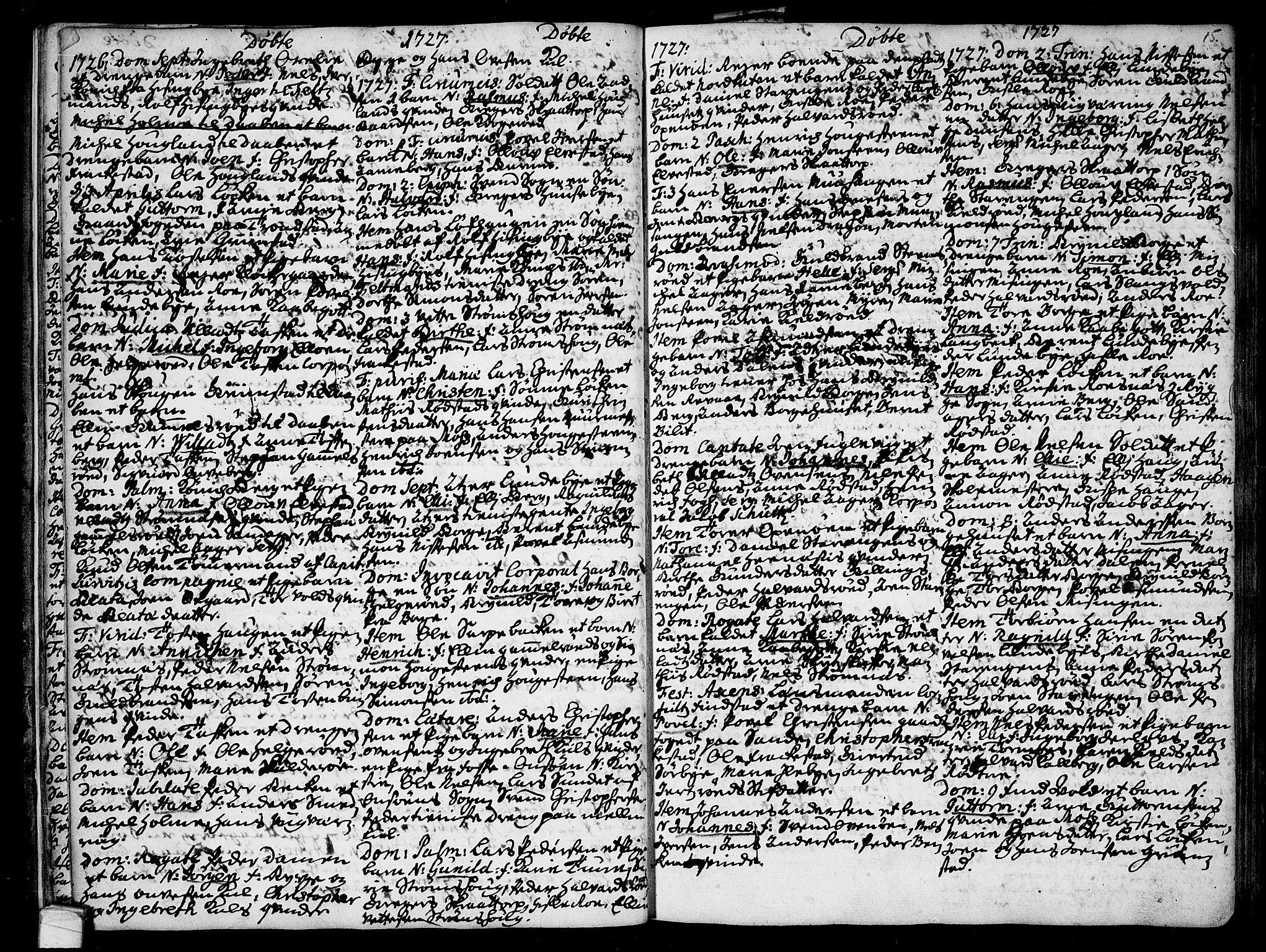 Råde prestekontor kirkebøker, AV/SAO-A-2009/F/Fa/L0001: Ministerialbok nr. 1, 1707-1762, s. 15