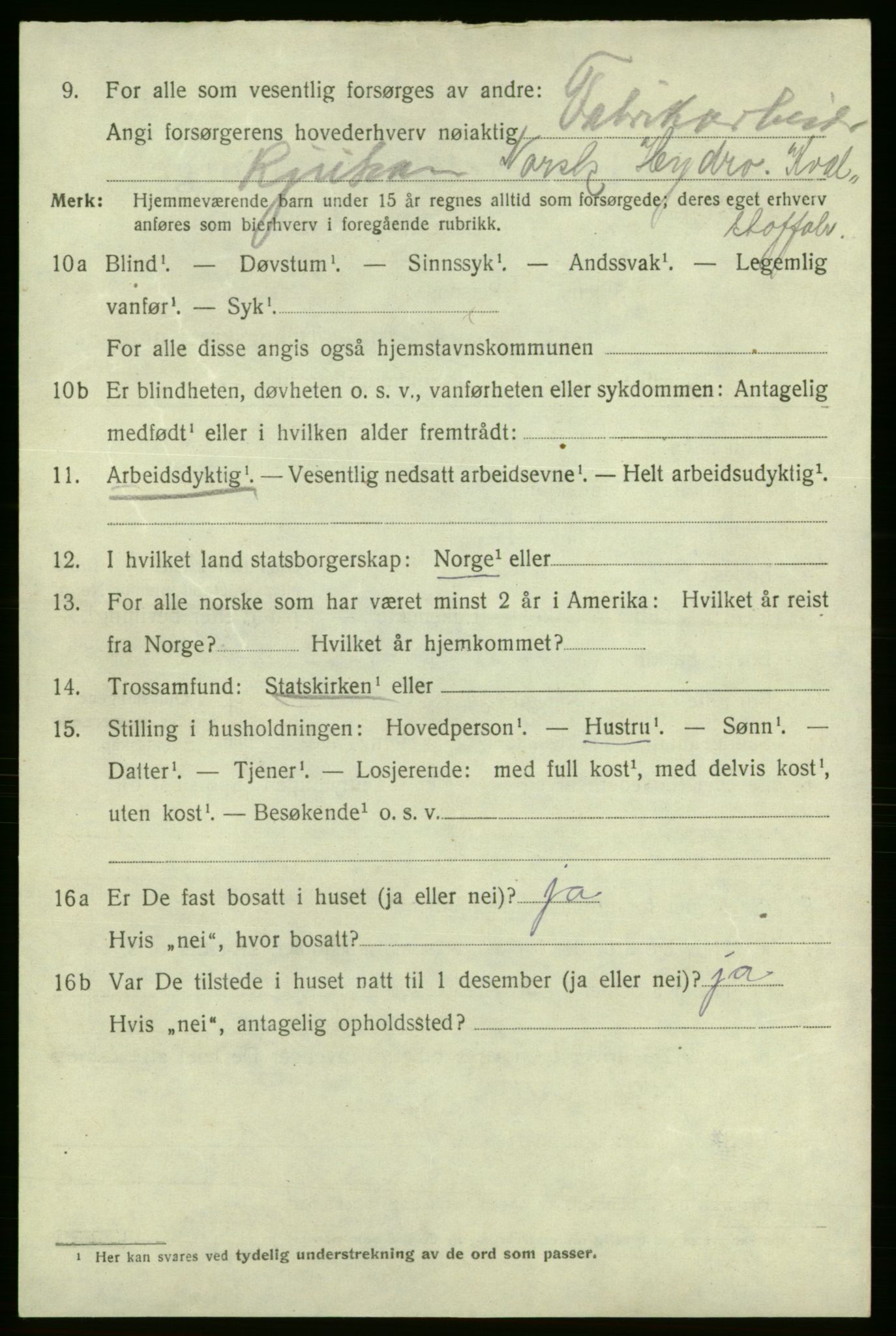 SAO, Folketelling 1920 for 0101 Fredrikshald kjøpstad, 1920, s. 12276