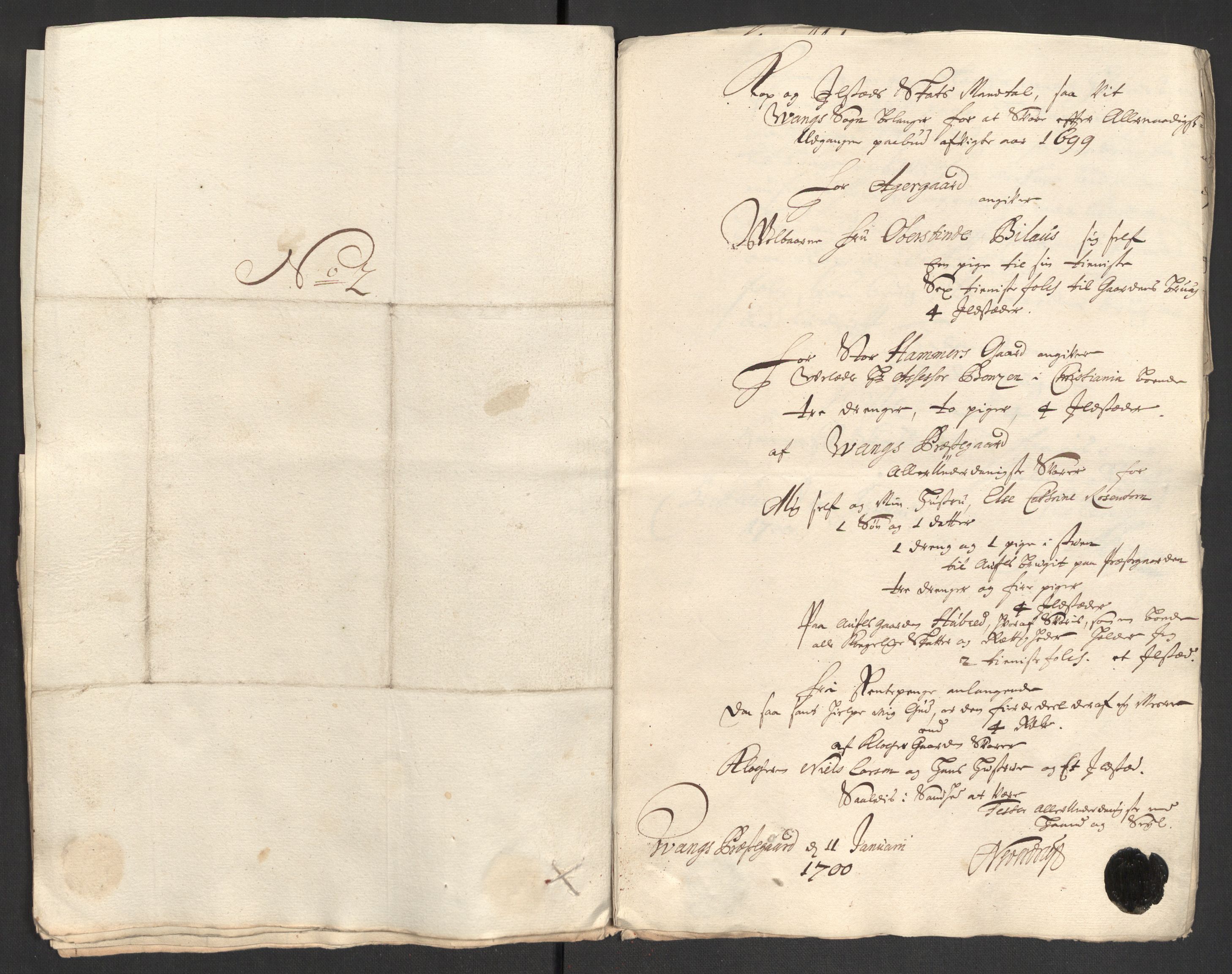 Rentekammeret inntil 1814, Reviderte regnskaper, Fogderegnskap, AV/RA-EA-4092/R16/L1039: Fogderegnskap Hedmark, 1700, s. 255