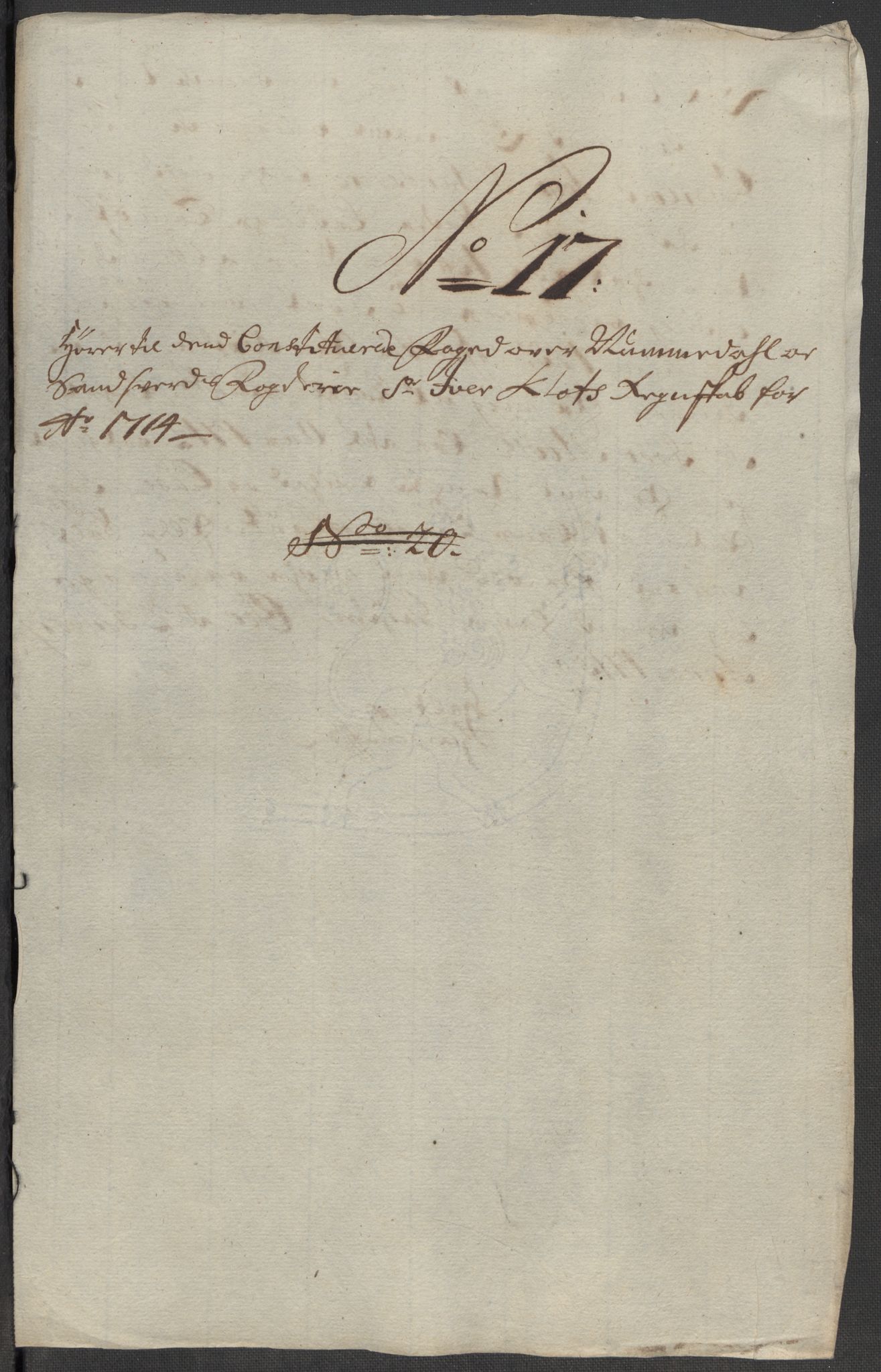 Rentekammeret inntil 1814, Reviderte regnskaper, Fogderegnskap, RA/EA-4092/R24/L1590: Fogderegnskap Numedal og Sandsvær, 1714, s. 11