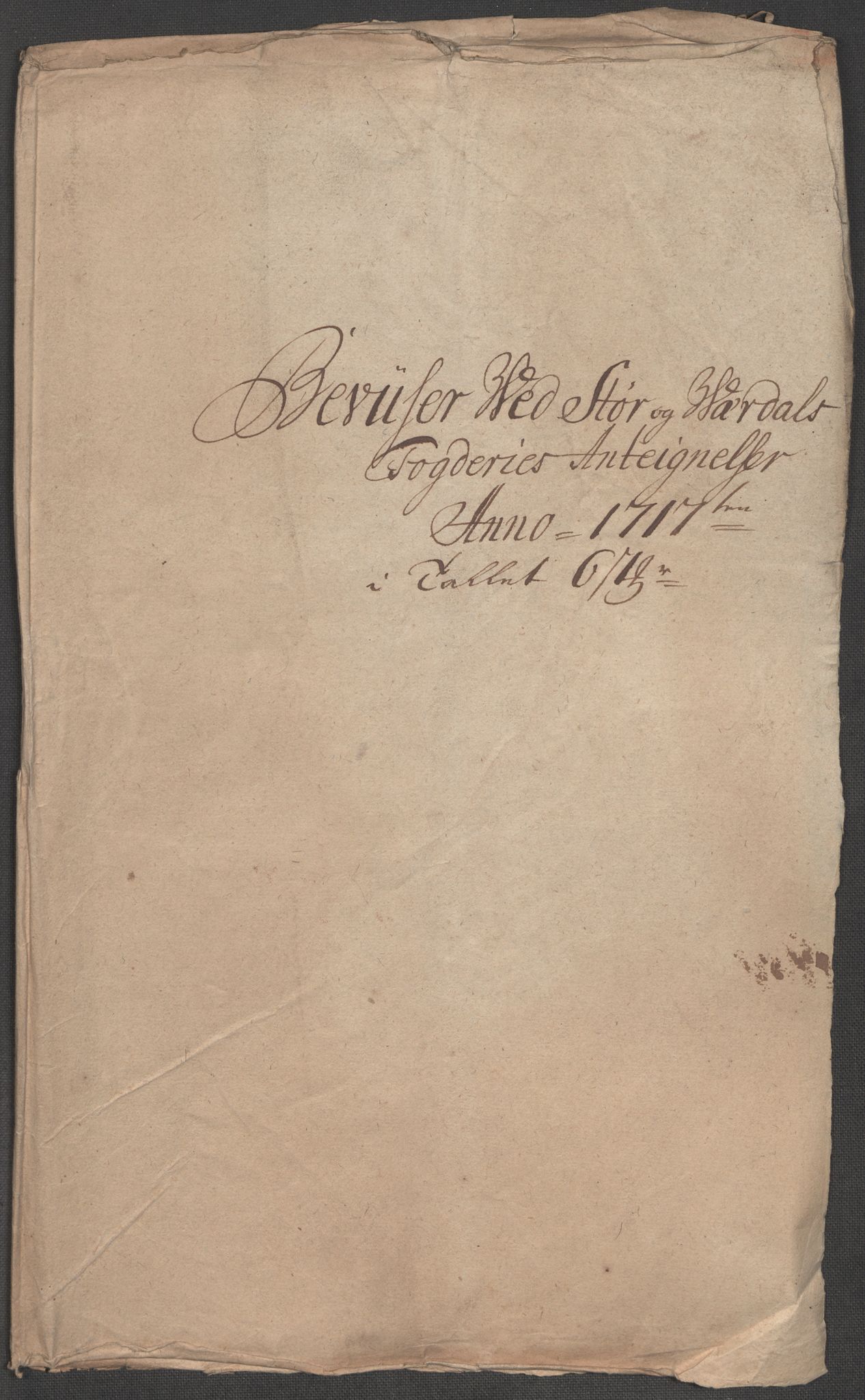 Rentekammeret inntil 1814, Reviderte regnskaper, Fogderegnskap, RA/EA-4092/R62/L4207: Fogderegnskap Stjørdal og Verdal, 1717, s. 311